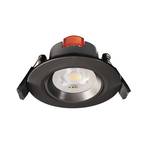 Plafond inbouwlamp SMD-68-230V, 4.000K, Ø8,5cm, zwart