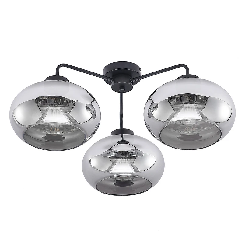 Lindby – Navidia 3 Deckenleuchte Smoked