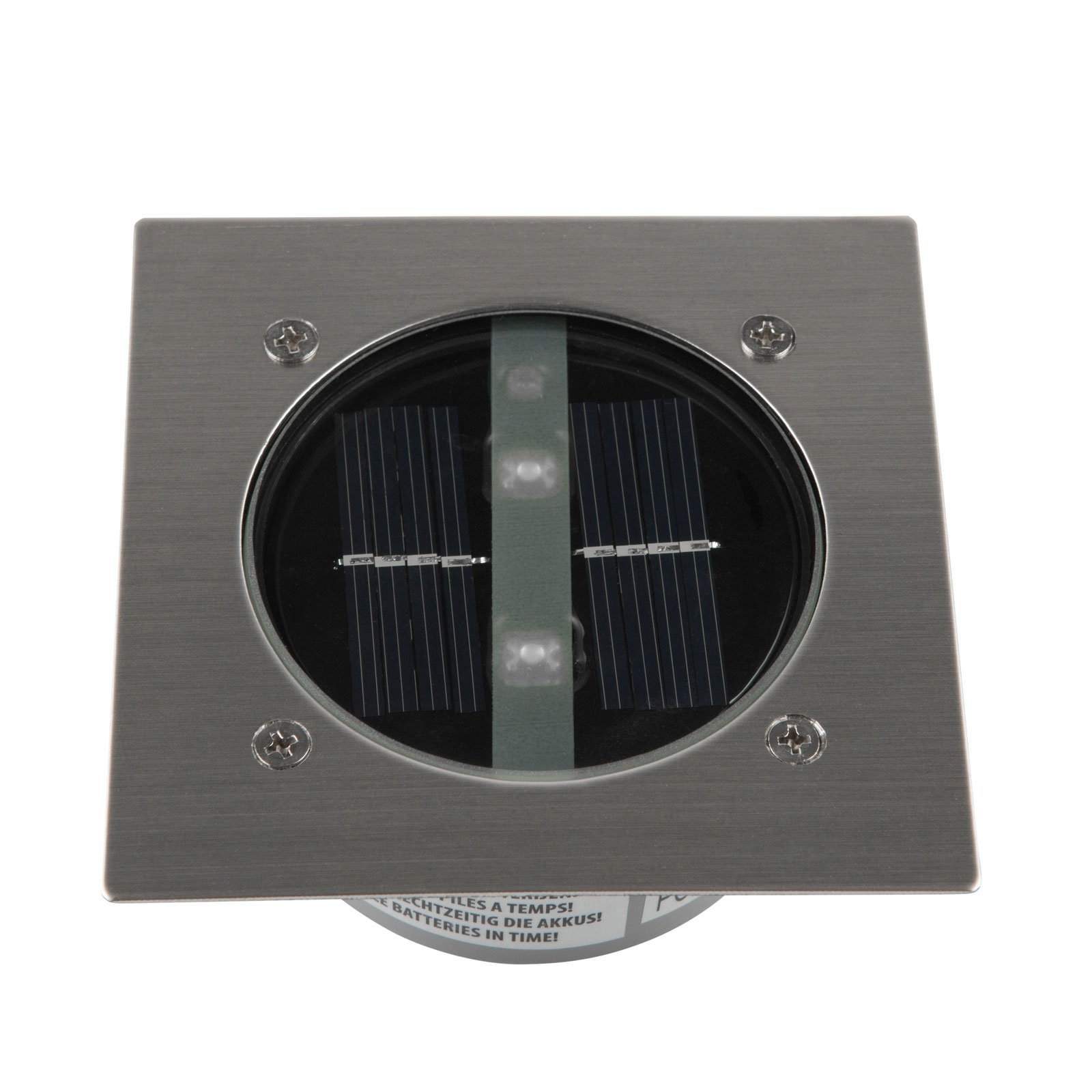 square solar decking lights