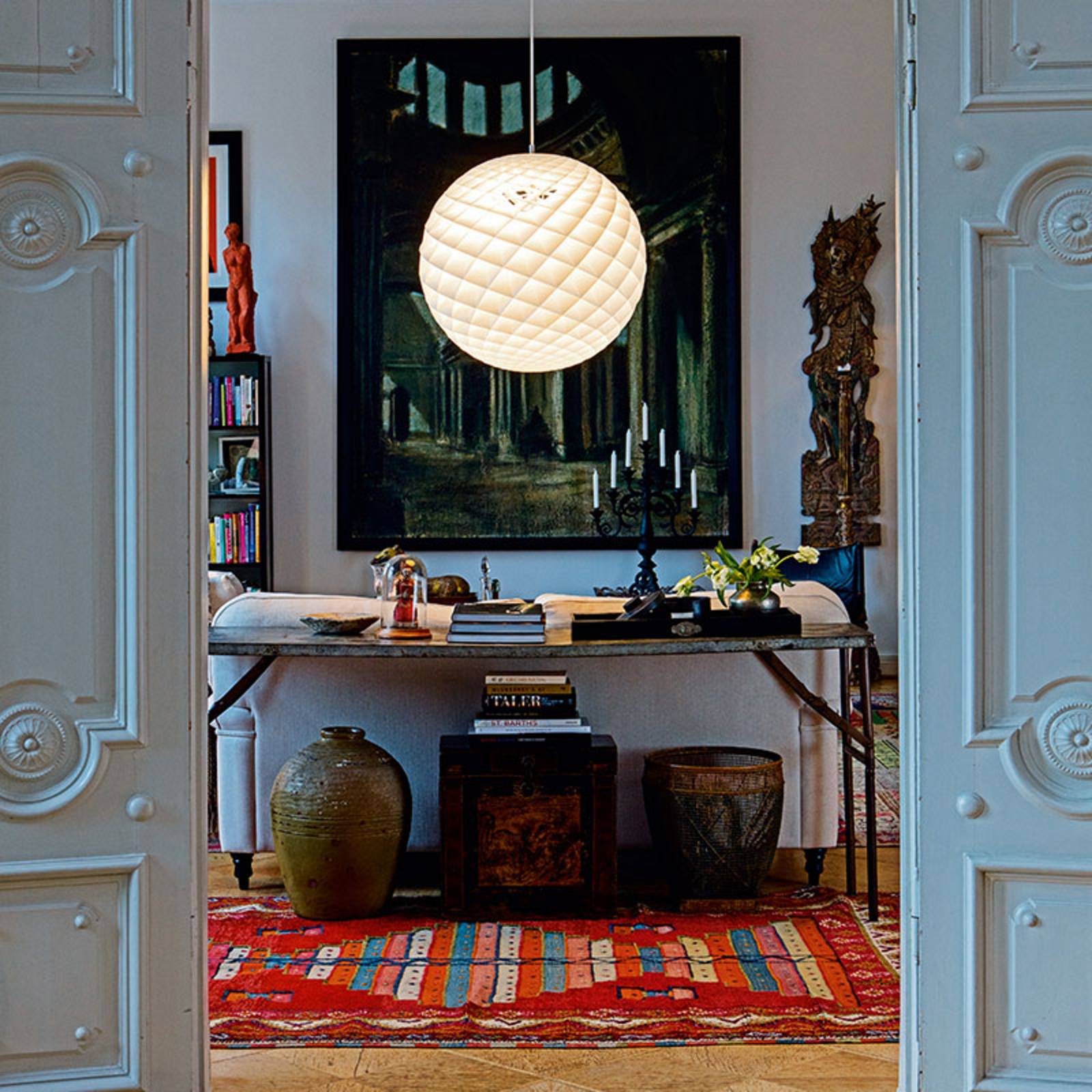 Louis Poulsen Patera lampa wisząca biała 90 cm