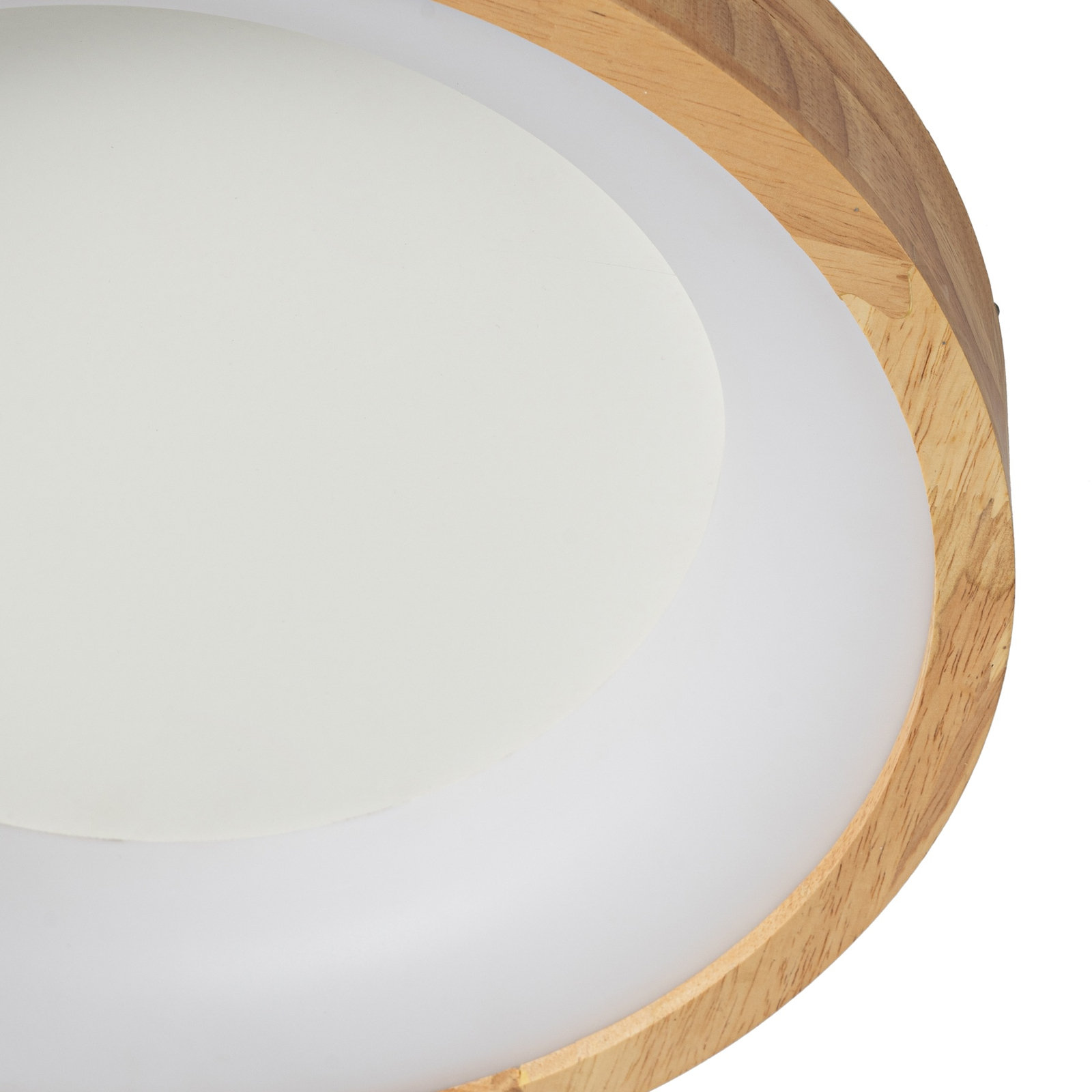 Lucande LED ceiling light Samvel, Ø 40 cm, wood