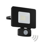 LED-Außenstrahler Faedo 3 mit Sensor, schwarz