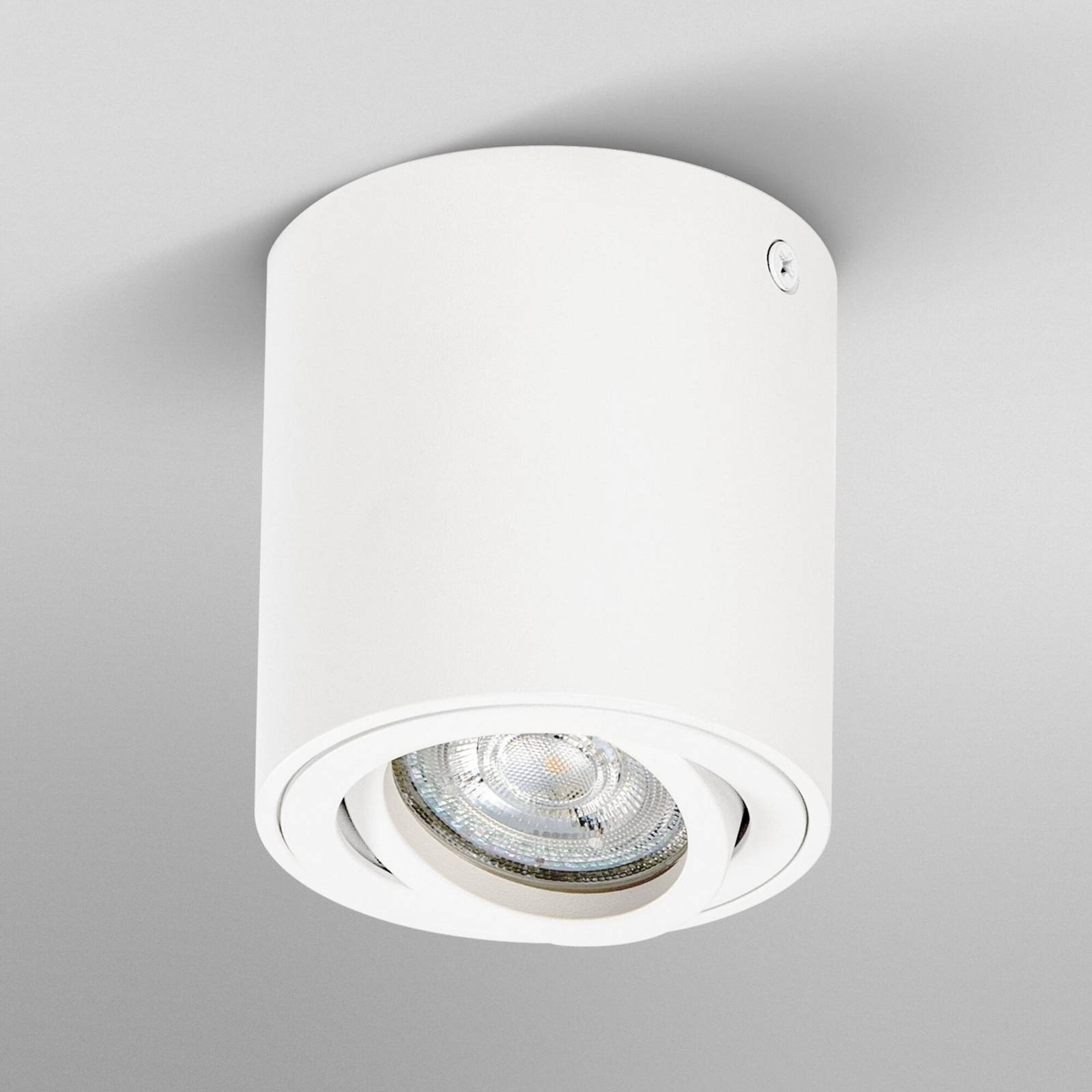 Reflektor sufitowy OSRAM ROUND, biały, Ø 8 cm, metal, GU10