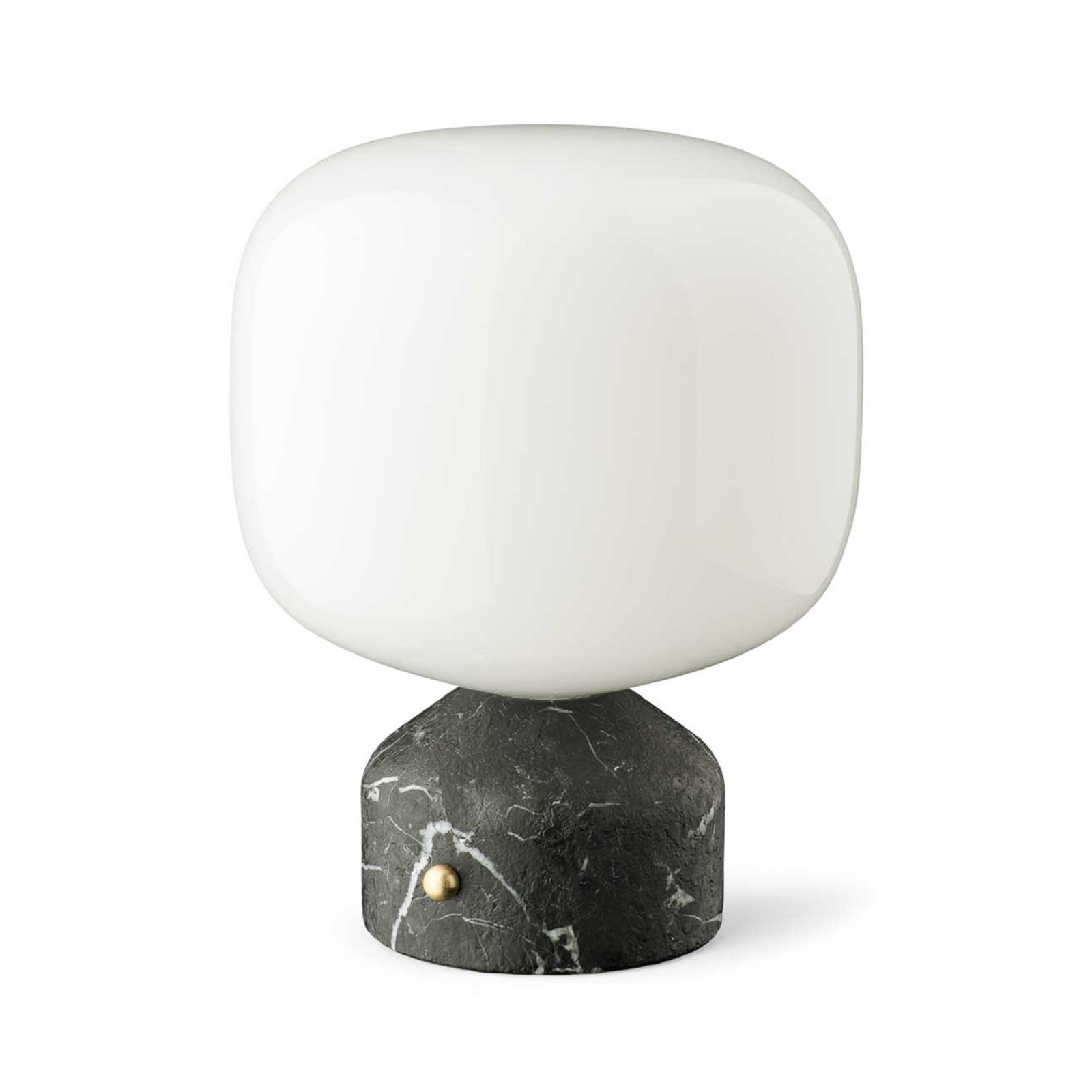 lampe à poser LED rechargeable Meemo, marbre noir, verre - GEJST