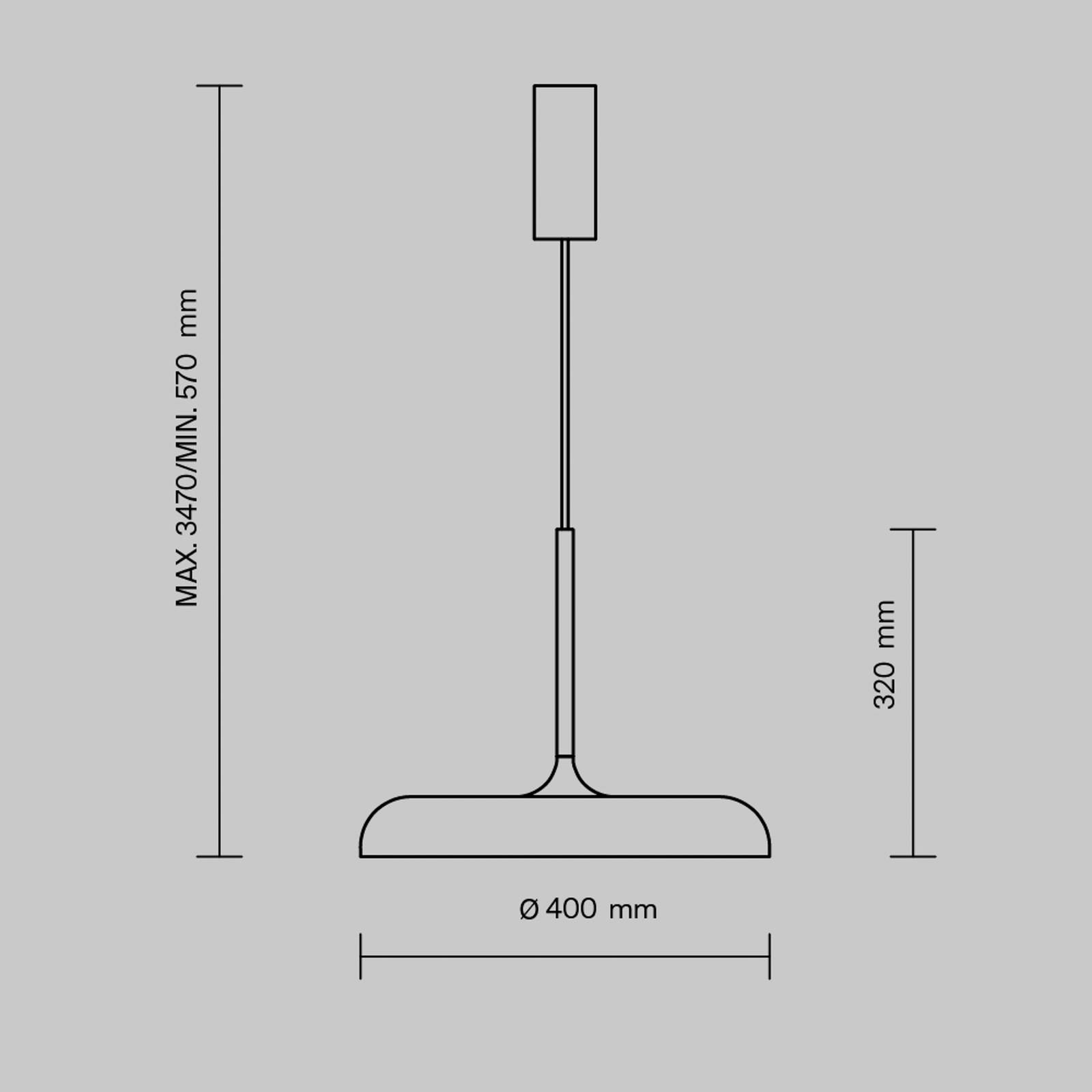 Maytoni Maytoni LED závěsné světlo Gerhard, Ø 40 cm, šedé, kovové