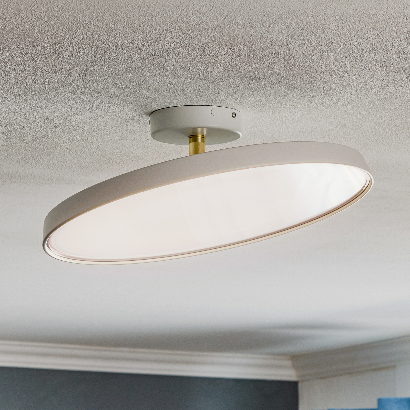 LED plafondlamp Kaito Pro, wit, Ø 38,5 cm