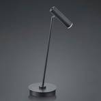 Stolová LED lampa Tom, stmievateľná, čierna