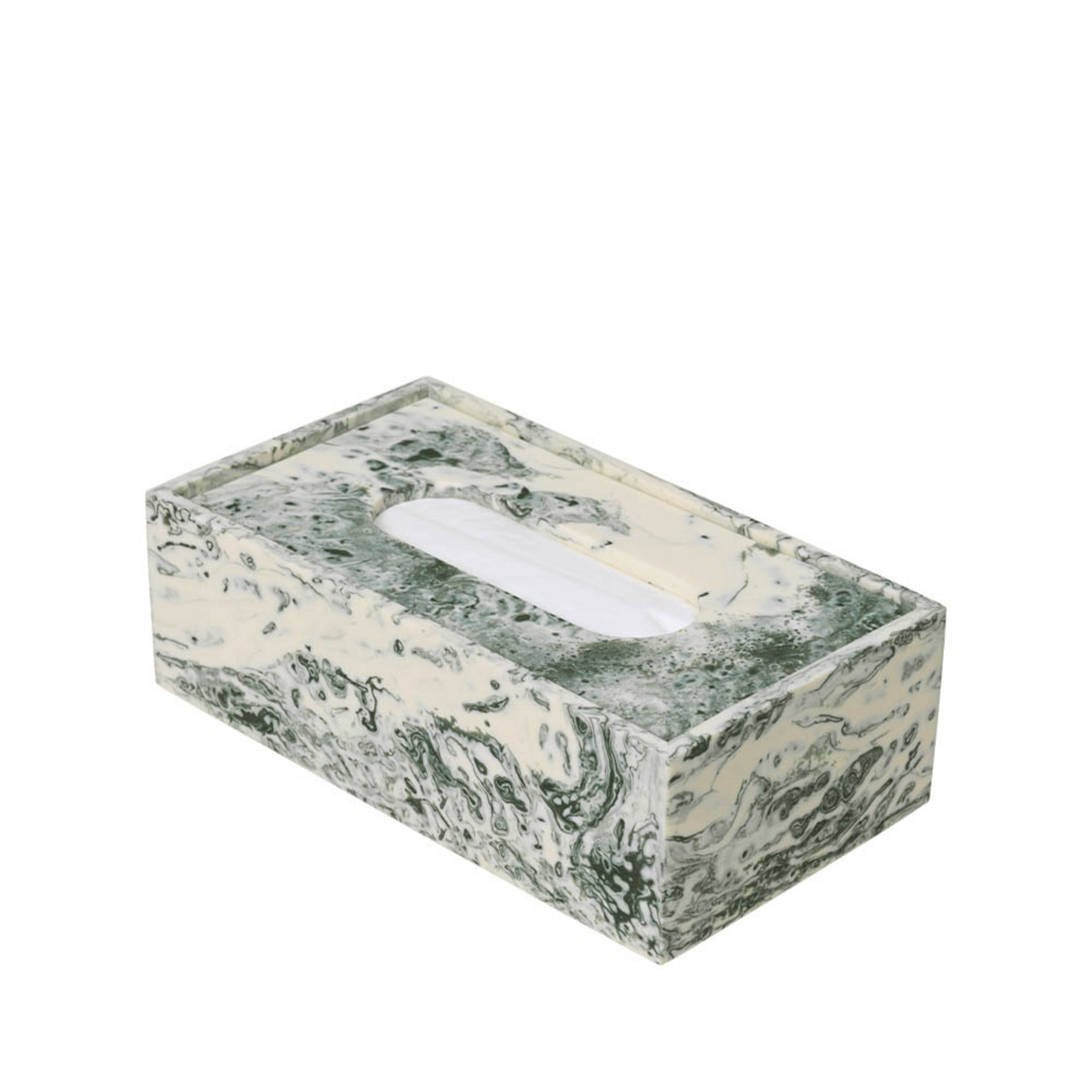 Mist Tissue Boîte de Rangement Emerald Off-White - Ferm Living