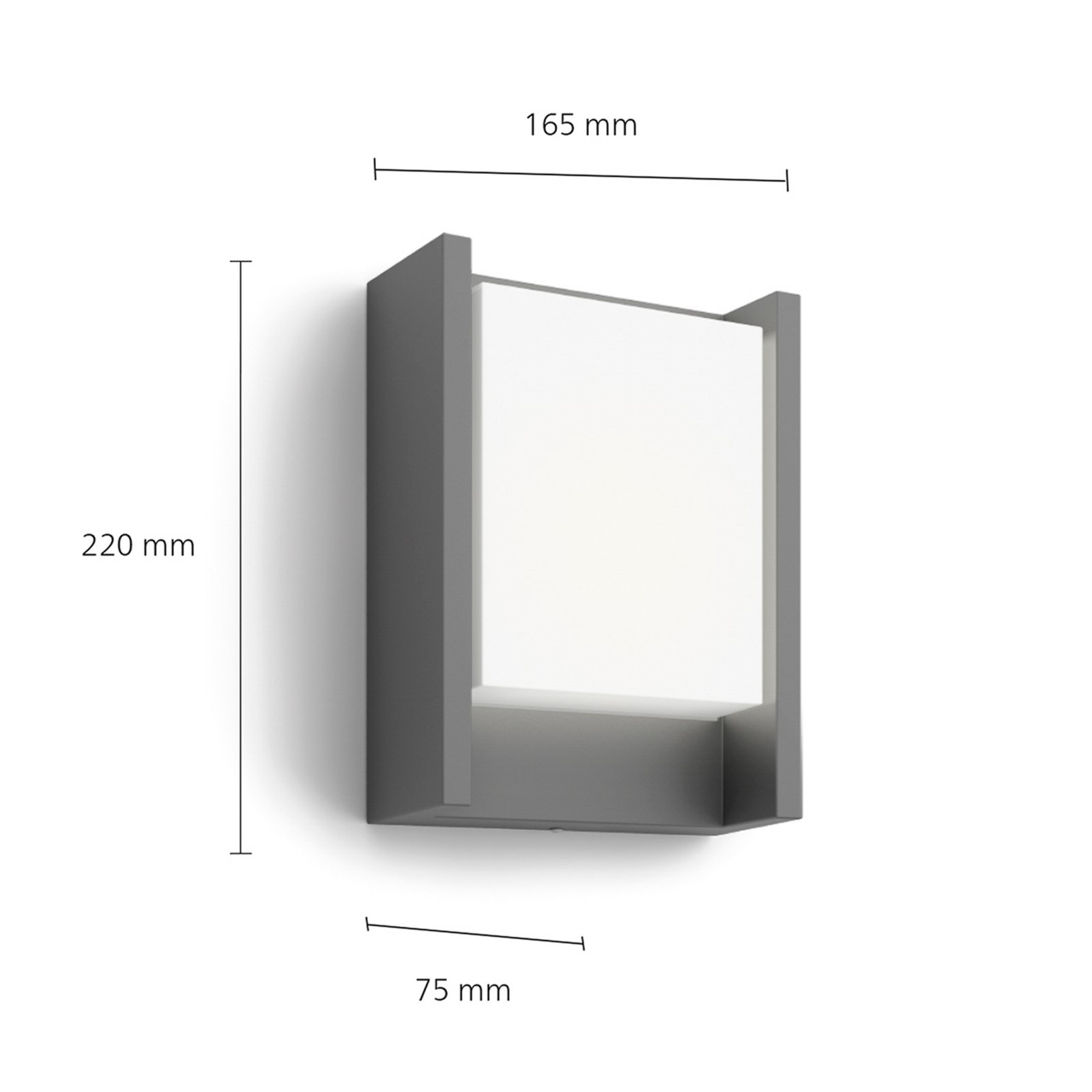Philips LED лампа за външна стена Arbour UE, комплект от 2 броя, 2700 K