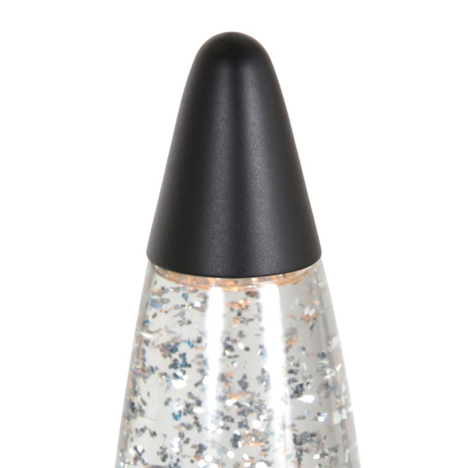 Volcan 4187 table lamp, black, glitter effect, E14