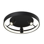 Candeeiro de teto LED Denis, circular com 3 focos