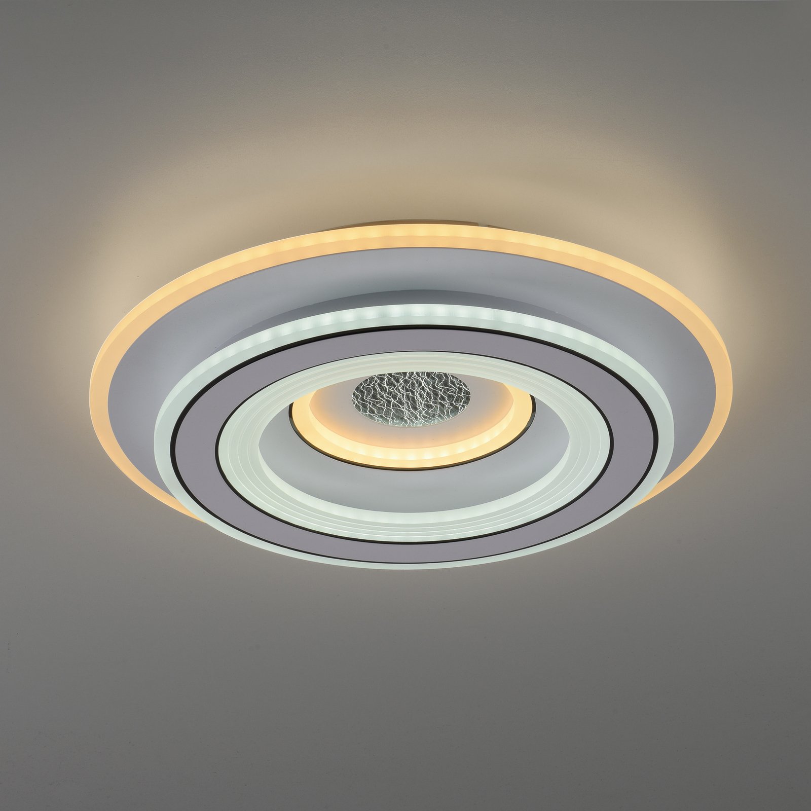 JUST LIGHT. LED stropní svítidlo Tolago, Ø 40 cm, CCT, stmívatelné
