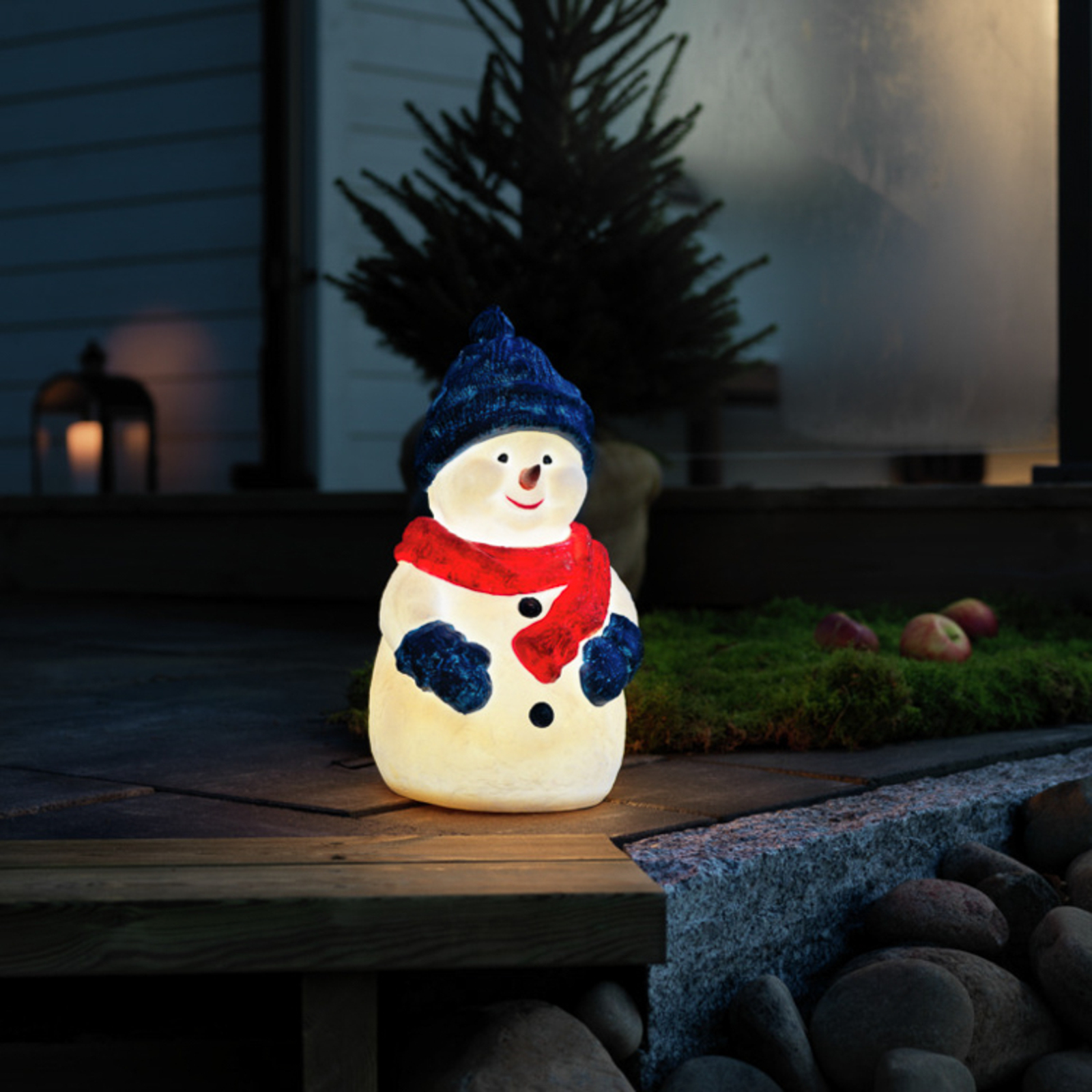 Reductor Beschrijven tijdelijk LED decoratie figuur Sneeuwpop, warmwit, IP44 | Lampen24.be