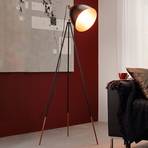 Chester floor lamp in black/copper