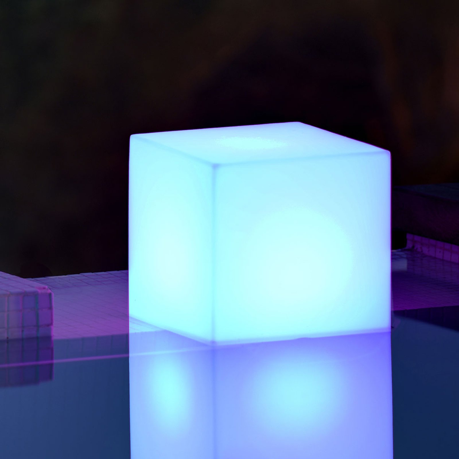 Newgarden lampada solare Cuby cubo, altezza 32 cm