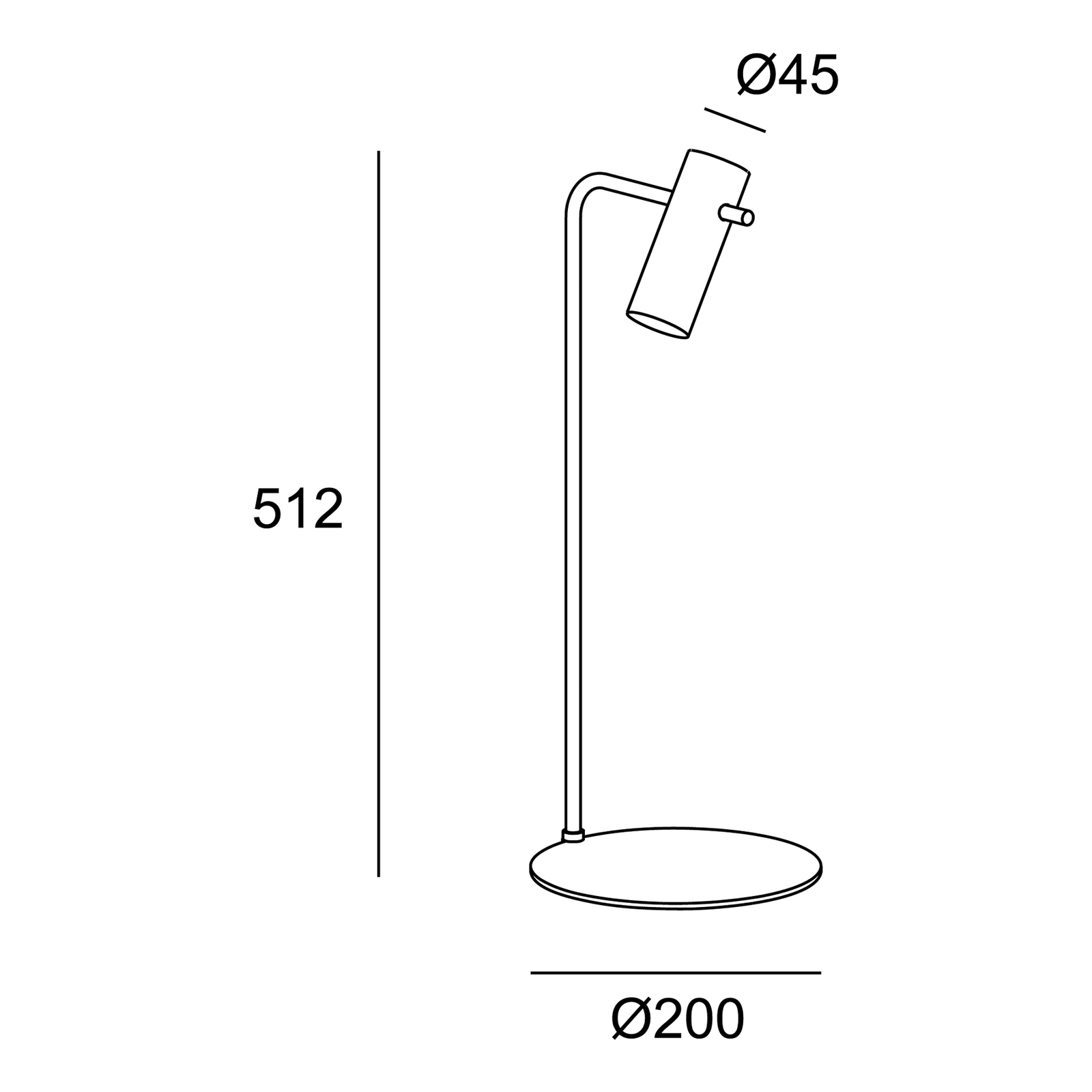 LEDS-C4 Nude Curved tafellamp E27 grijs/zwart