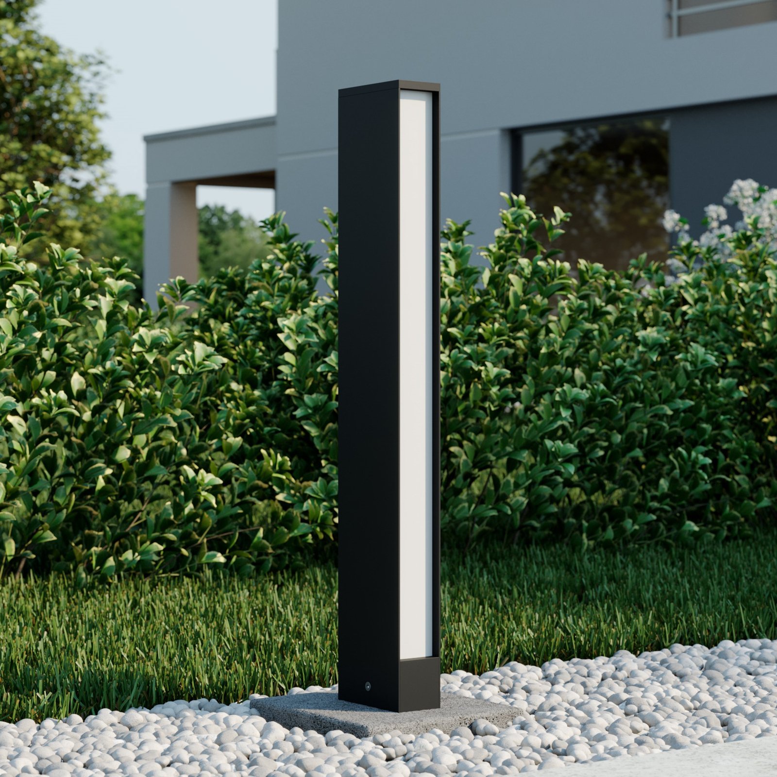 Lirka 2 Outdoor Garden Lamp Dark Grey/White - Lucande