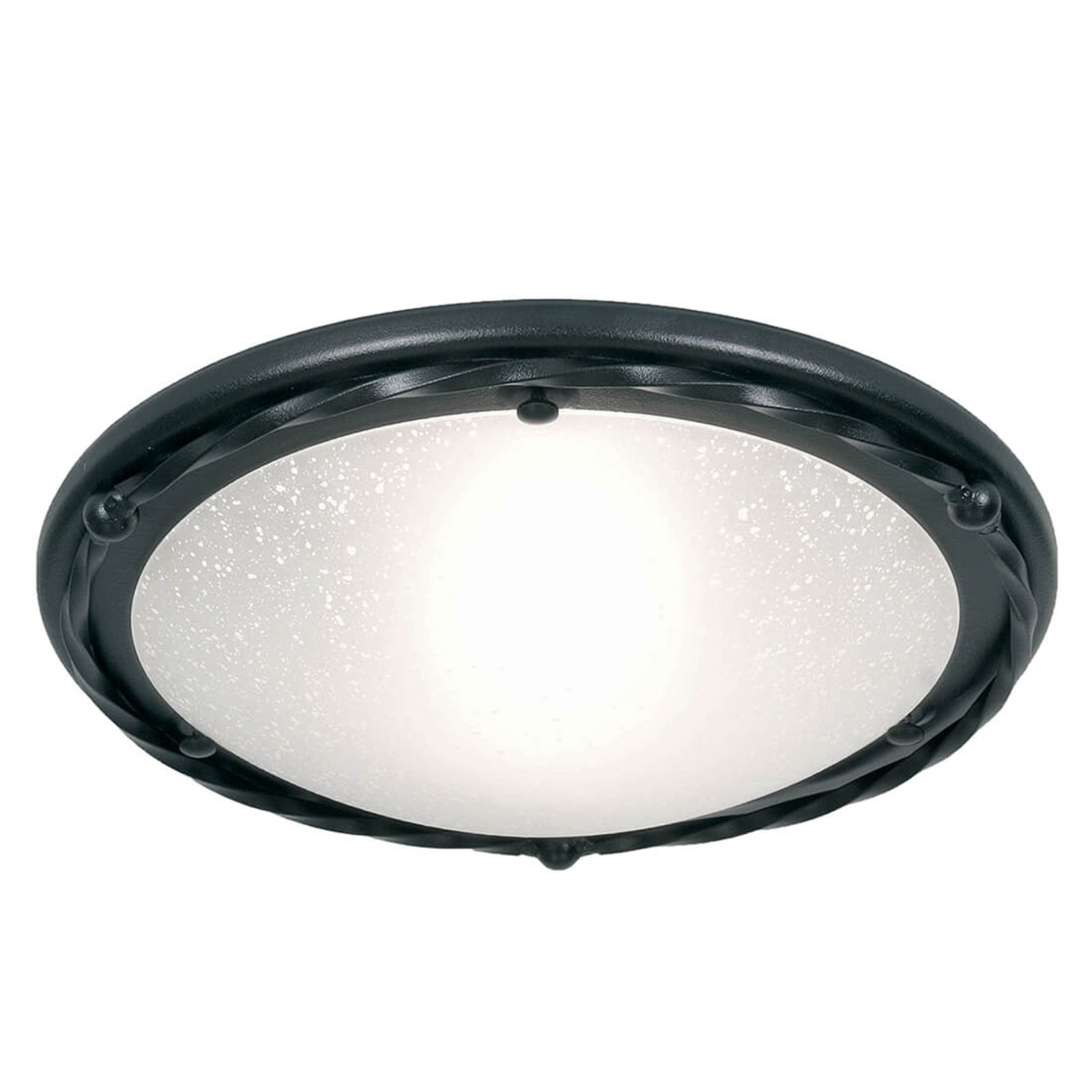 Round ceiling light Pembroke - black frame