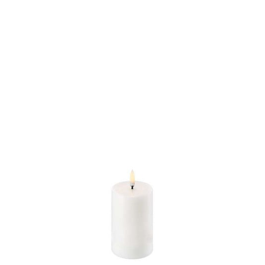 Vela cilíndrica LED 5 x 7,5 cm Nordic White - Uyuni Lighting
