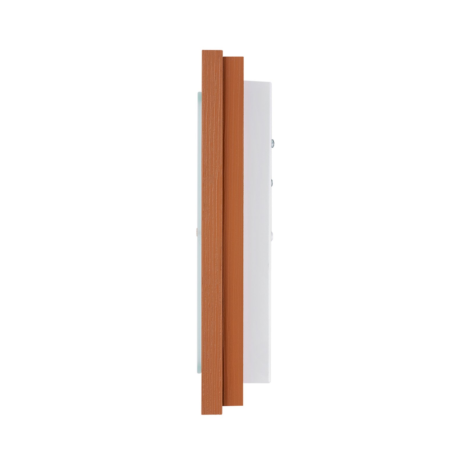Tally ceiling light, width 32 cm, terracotta, wood, E27