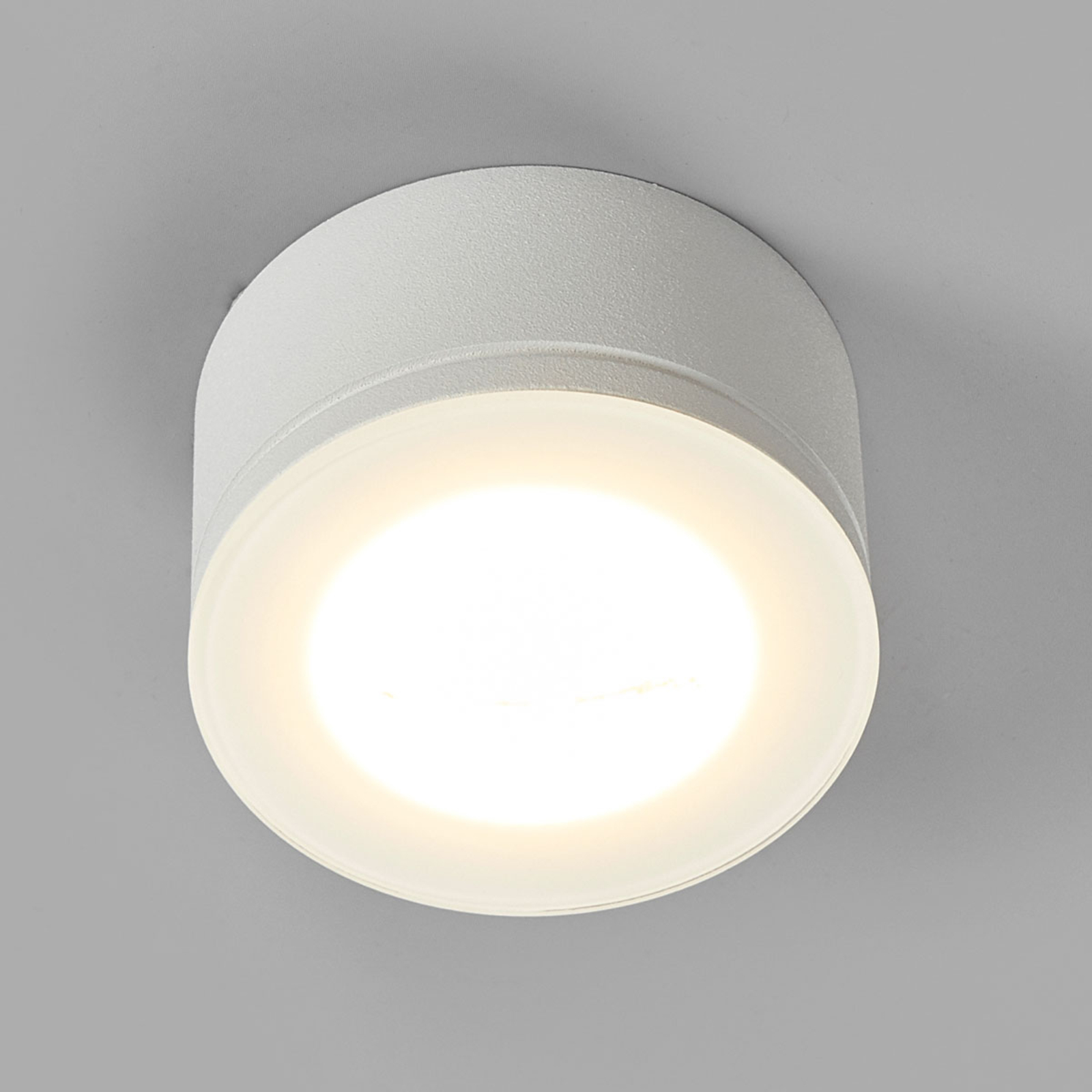 Egger Licht Newton 35 LED ceiling spotlight for indoor and out, for Living / Dining Room, aluminium, glass, 8 W, energy efficiency: A+, H: 3.5 cm