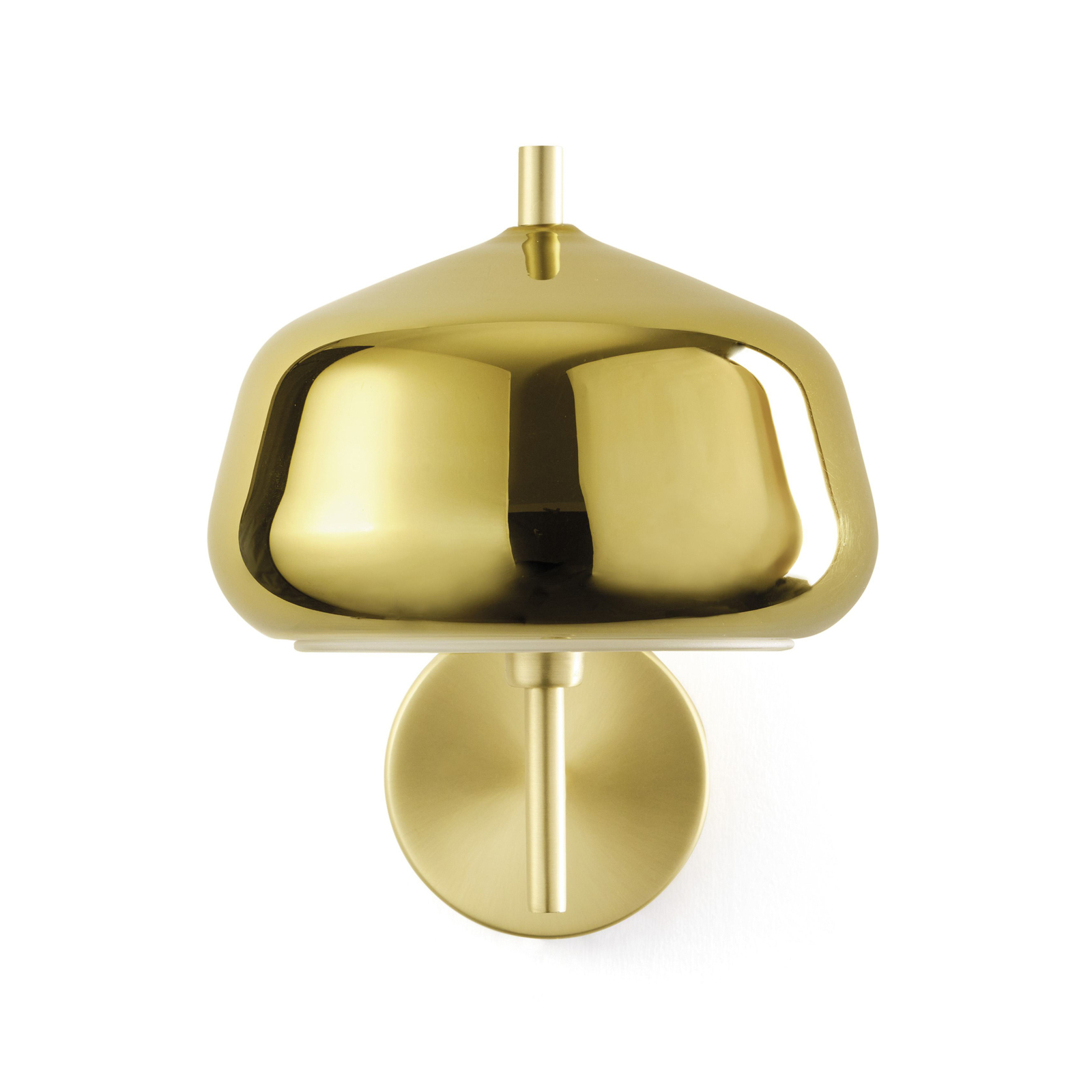 X-Ray wall light, gold-coloured, height 20 cm, glass