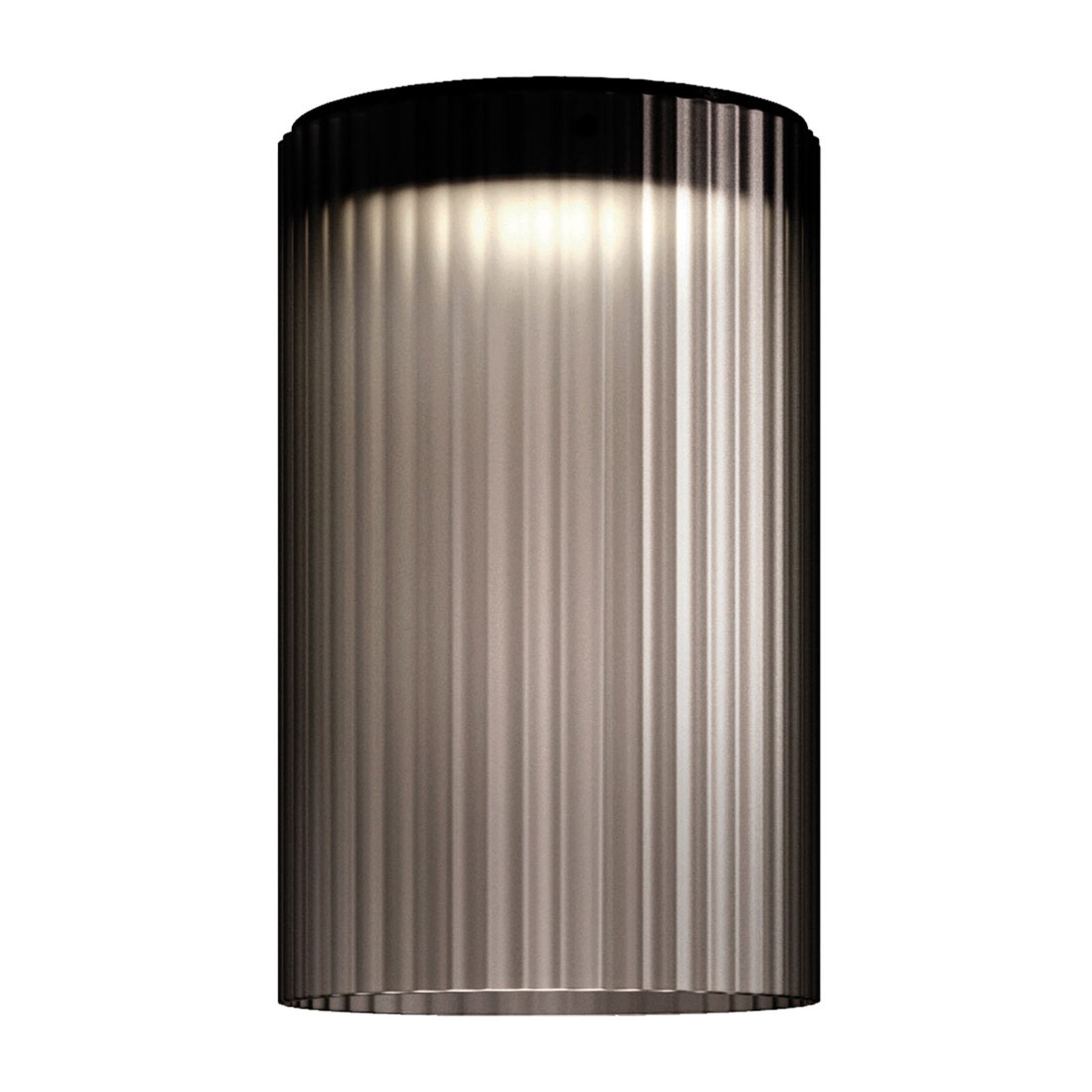 Kundalini Giass - plafón LED, Ø 30 cm, gris