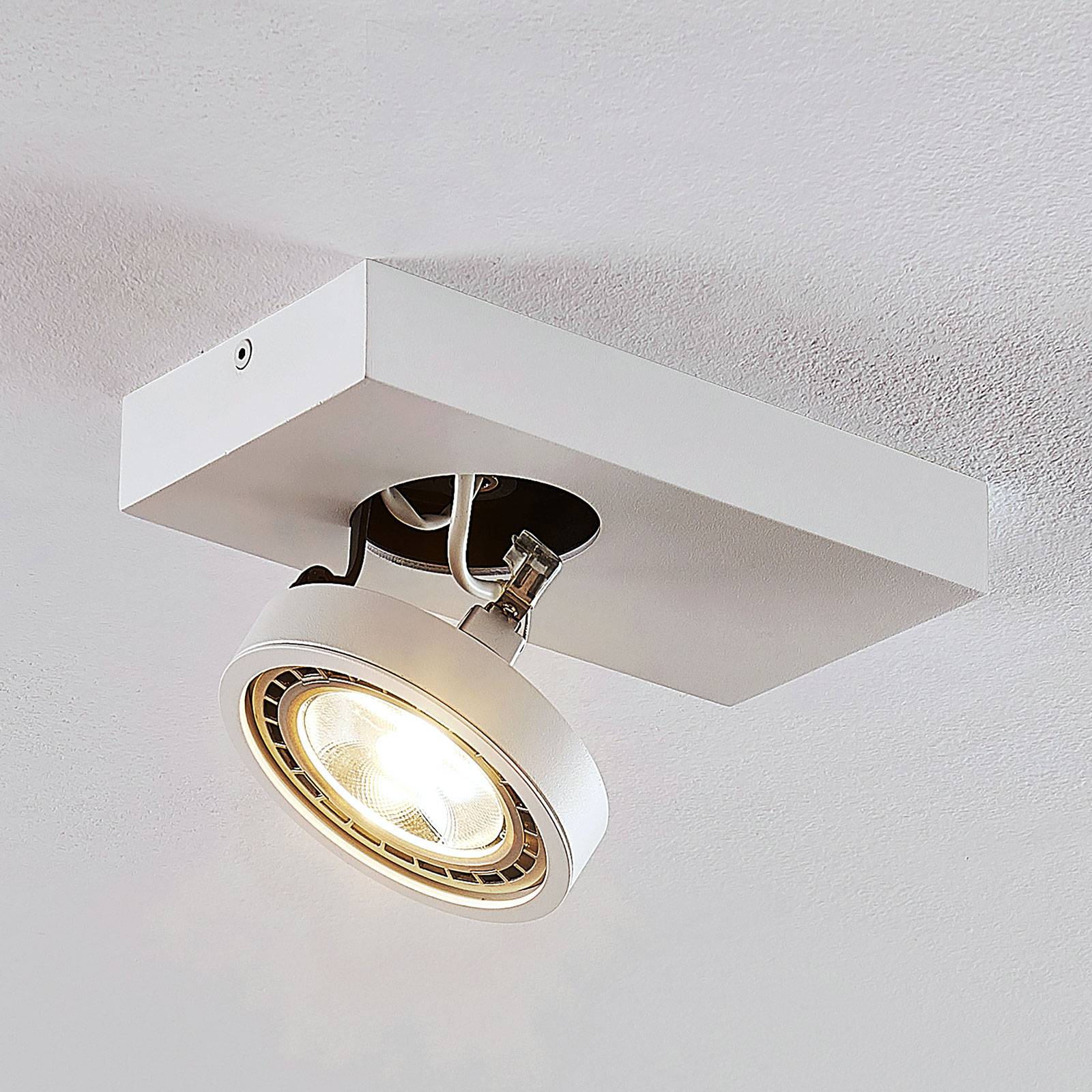 Lampa sufitowa LED Negan biała, 1-punktowa