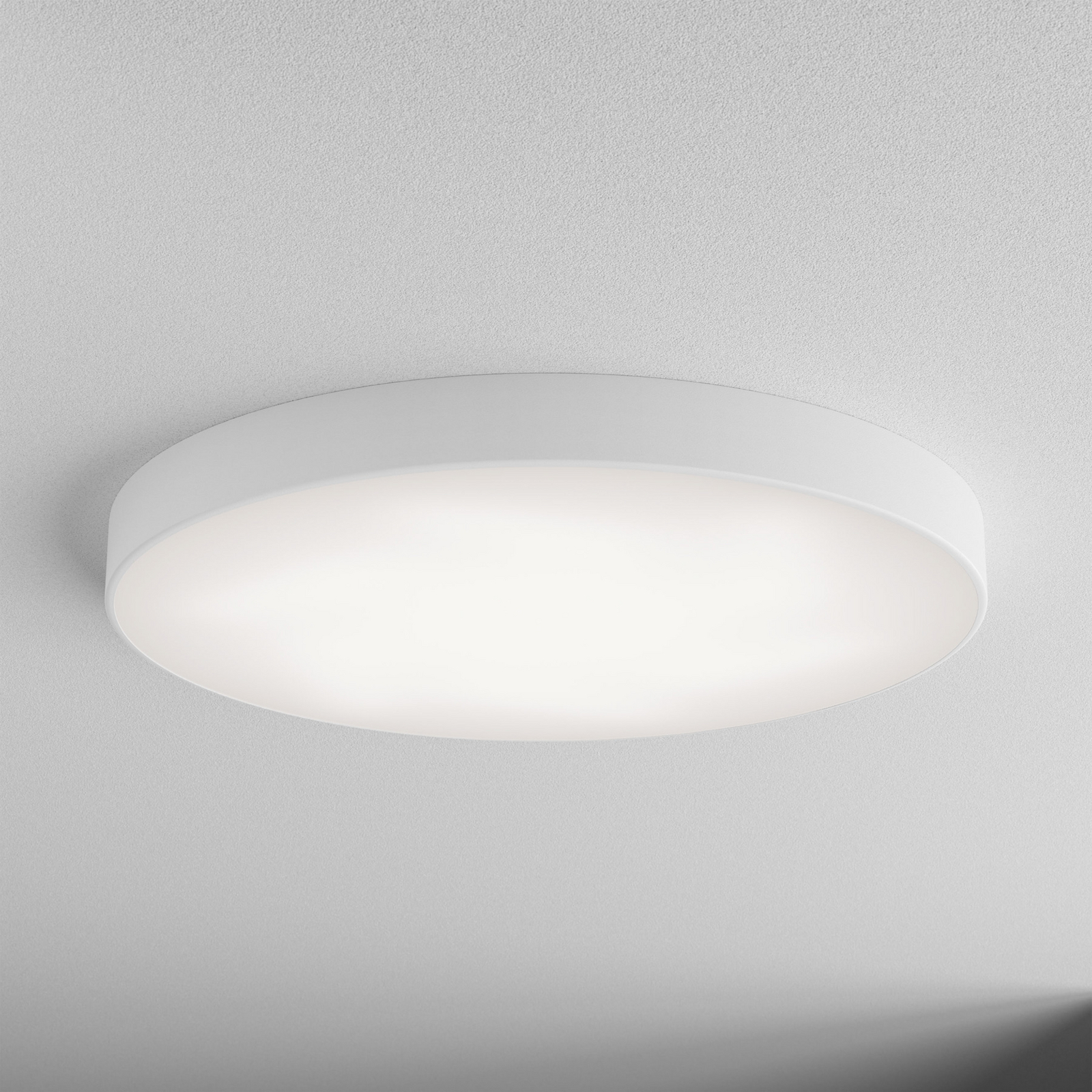 Cleo 800 ceiling lamp, white, sensor, IP20, Ø 78 cm, metal