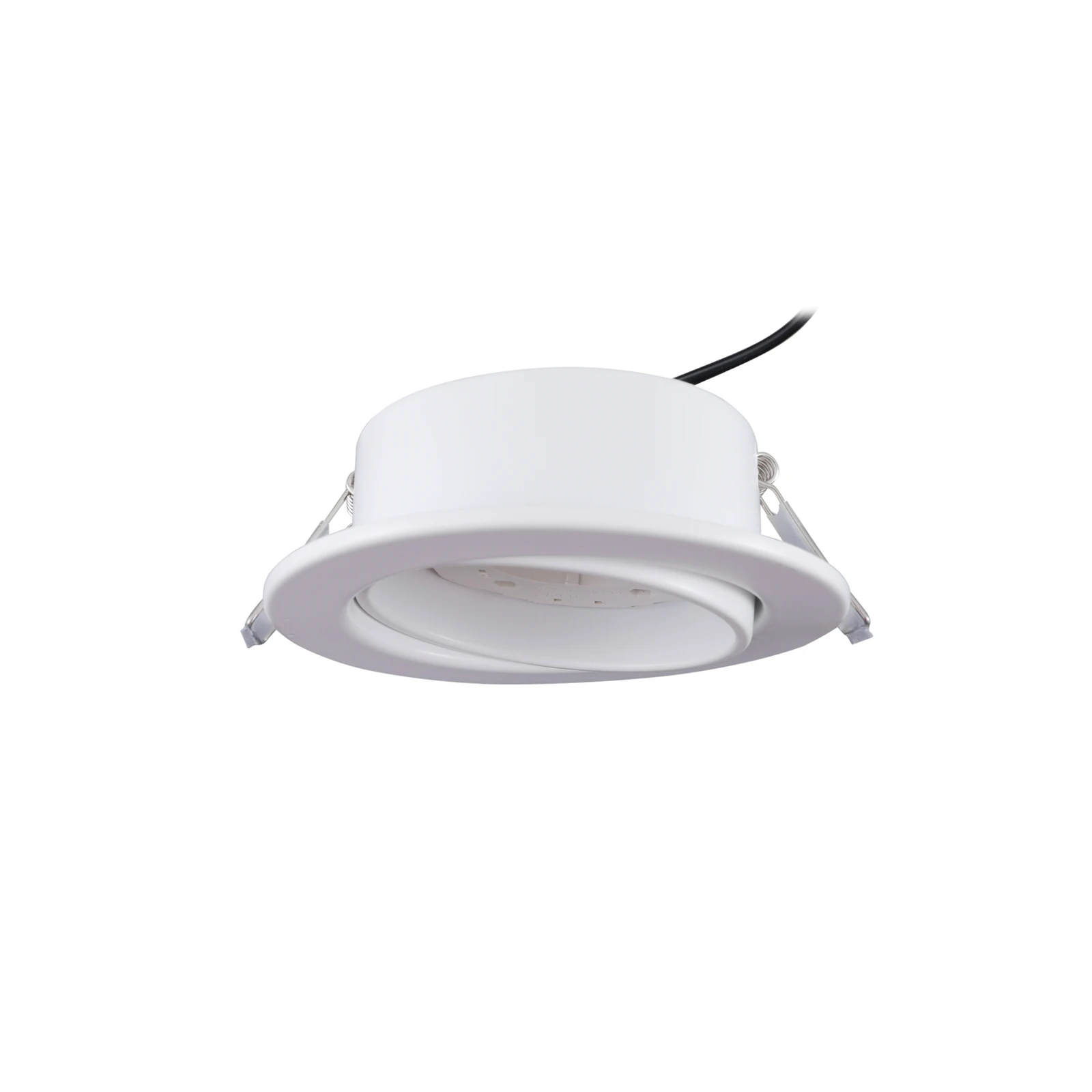Luminária embutida Lindby Jyla, branco fosco, Ø 13 cm, GX53