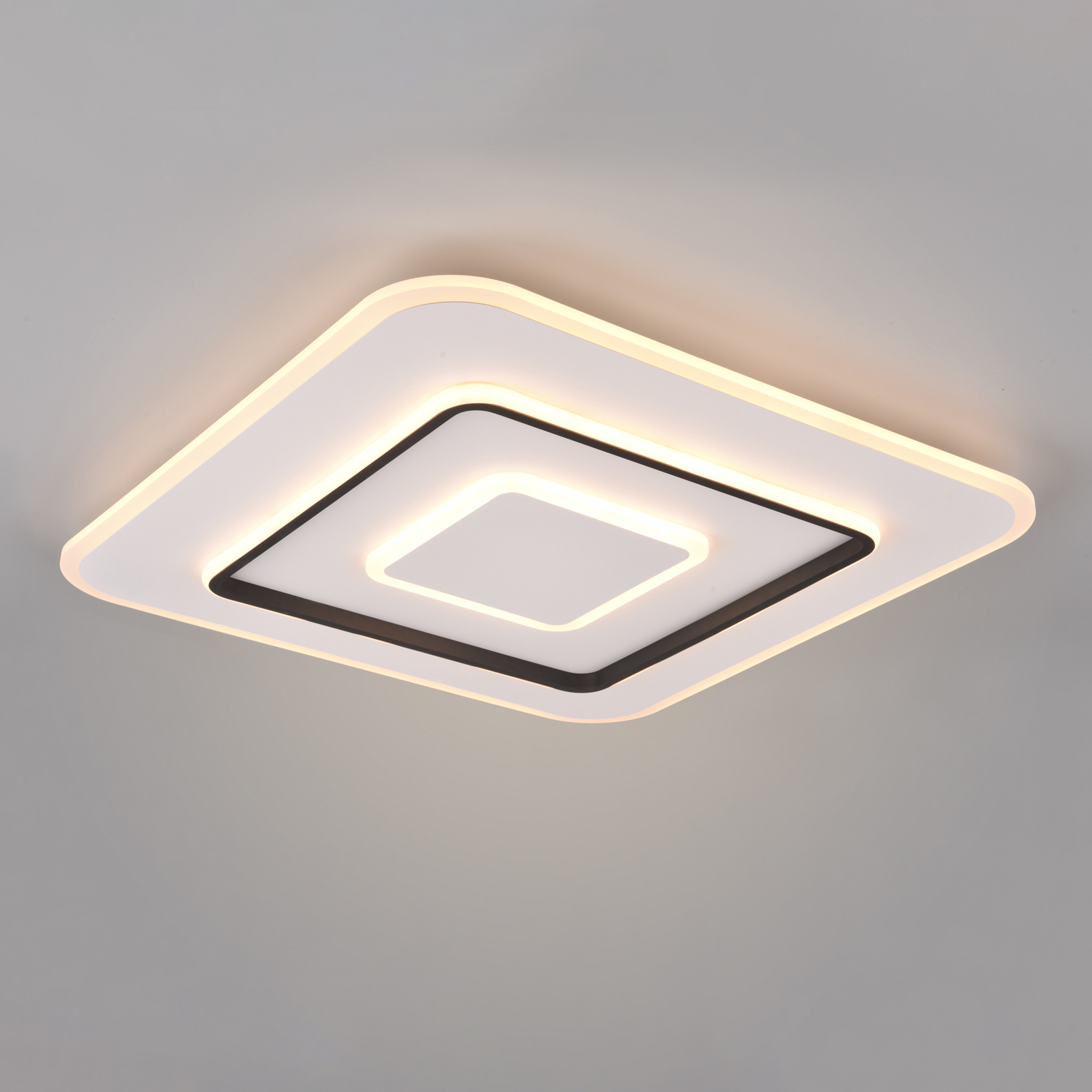 Plafonnier LED Jora angulaire, 60 x 60 cm