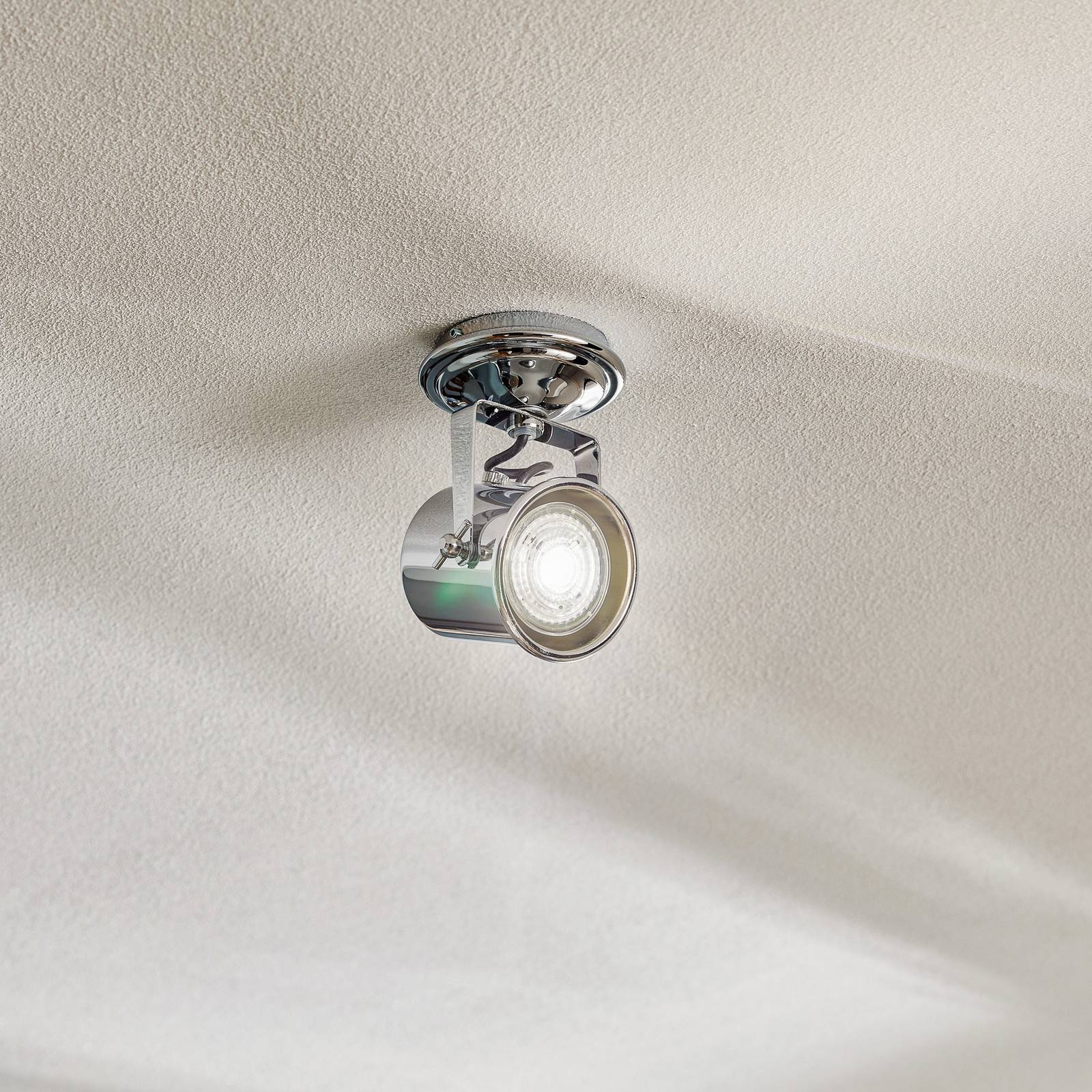 argon spot pour plafond canico à 1 lampe, chromé