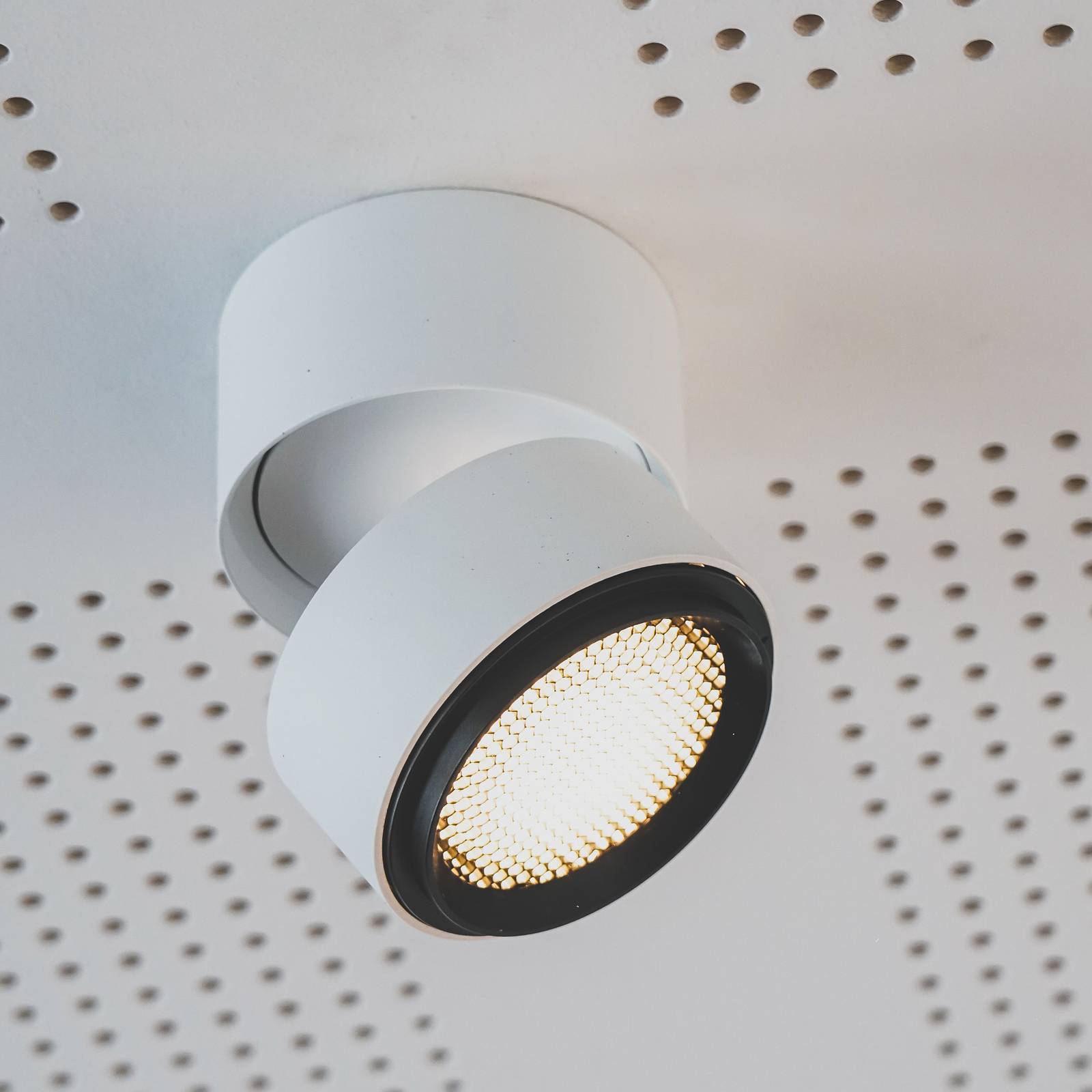 LOOM DESIGN Ray LED-loftspot Ø11,1 cm 20 W hvid