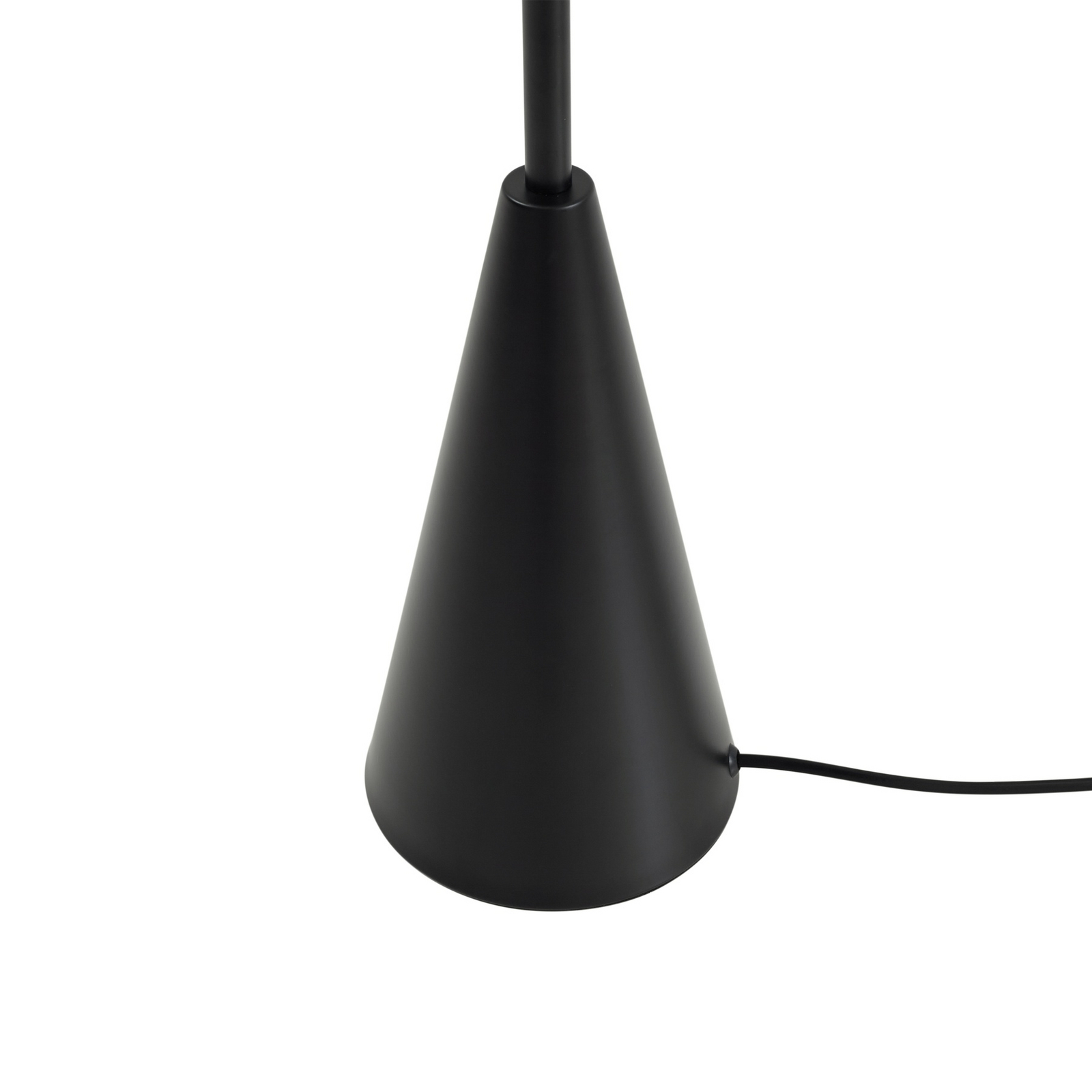 Lindby põrandalamp Norvik, kõrgus 150 cm, must/hall, metall