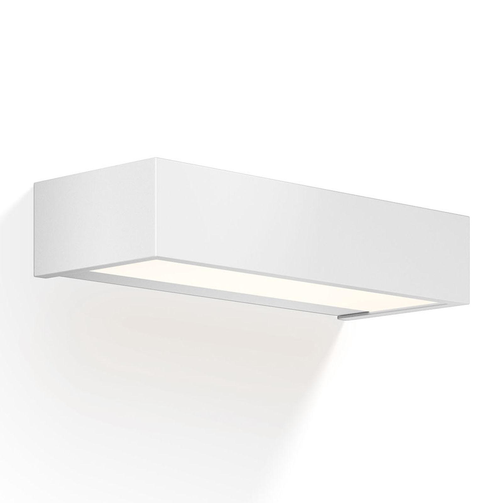 Decor Walther Box LED wall lamp white 2,700K 25cm, for Bathroom, brass, acrylic, 16 W, energy efficiency: A+, W: 25 cm, H: 5 cm