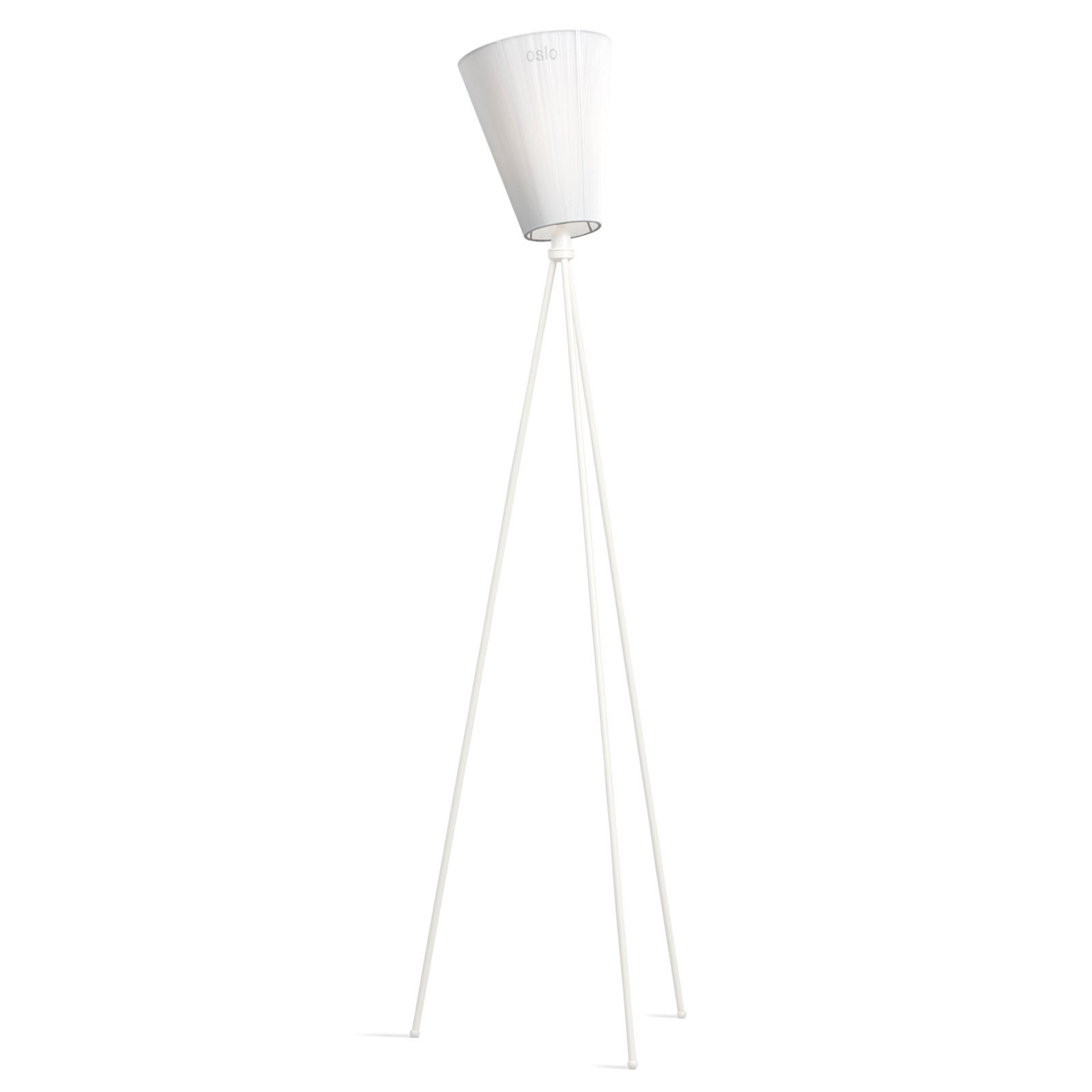 Oslo Wood Lampadaire Blanc/Blanc - Northern