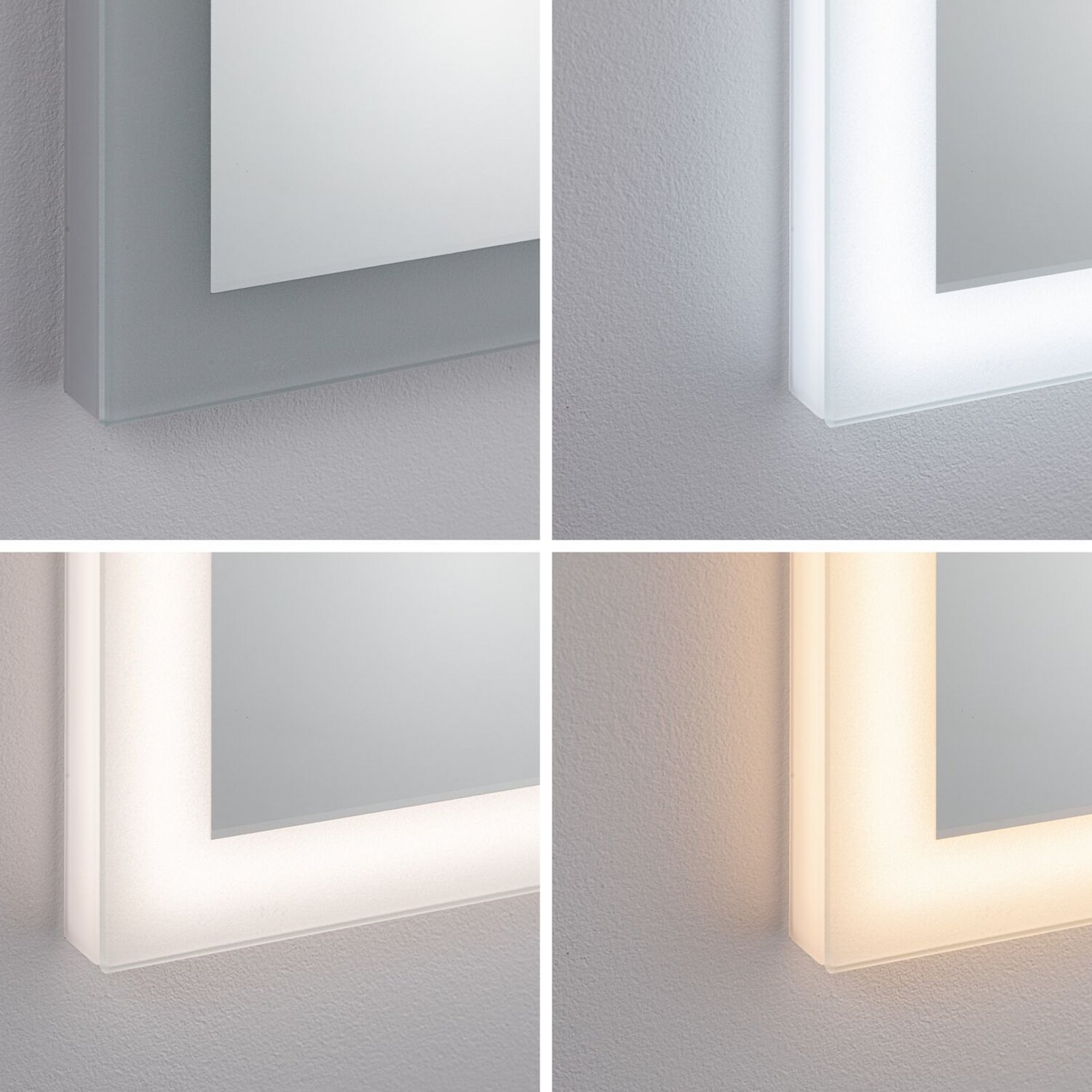 Paulmann LED wall mirror Mirra white 60x80 cm IP44 CCT