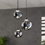 Stars of Light LED-riippuvalaisin ANORIAS, musta, Ø 46 cm, 3-lamppuinen