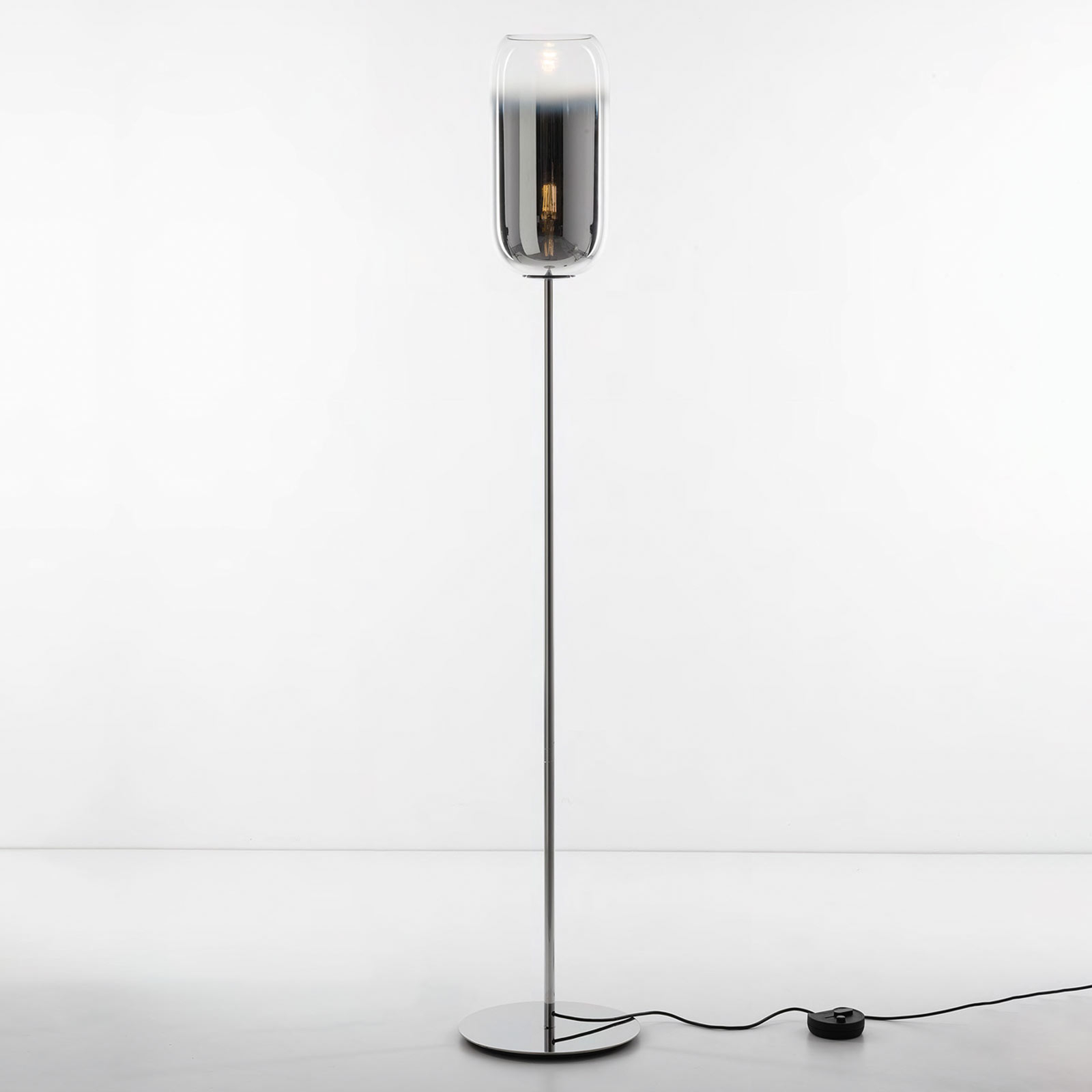 Artemide Gople floor lamp with silver base