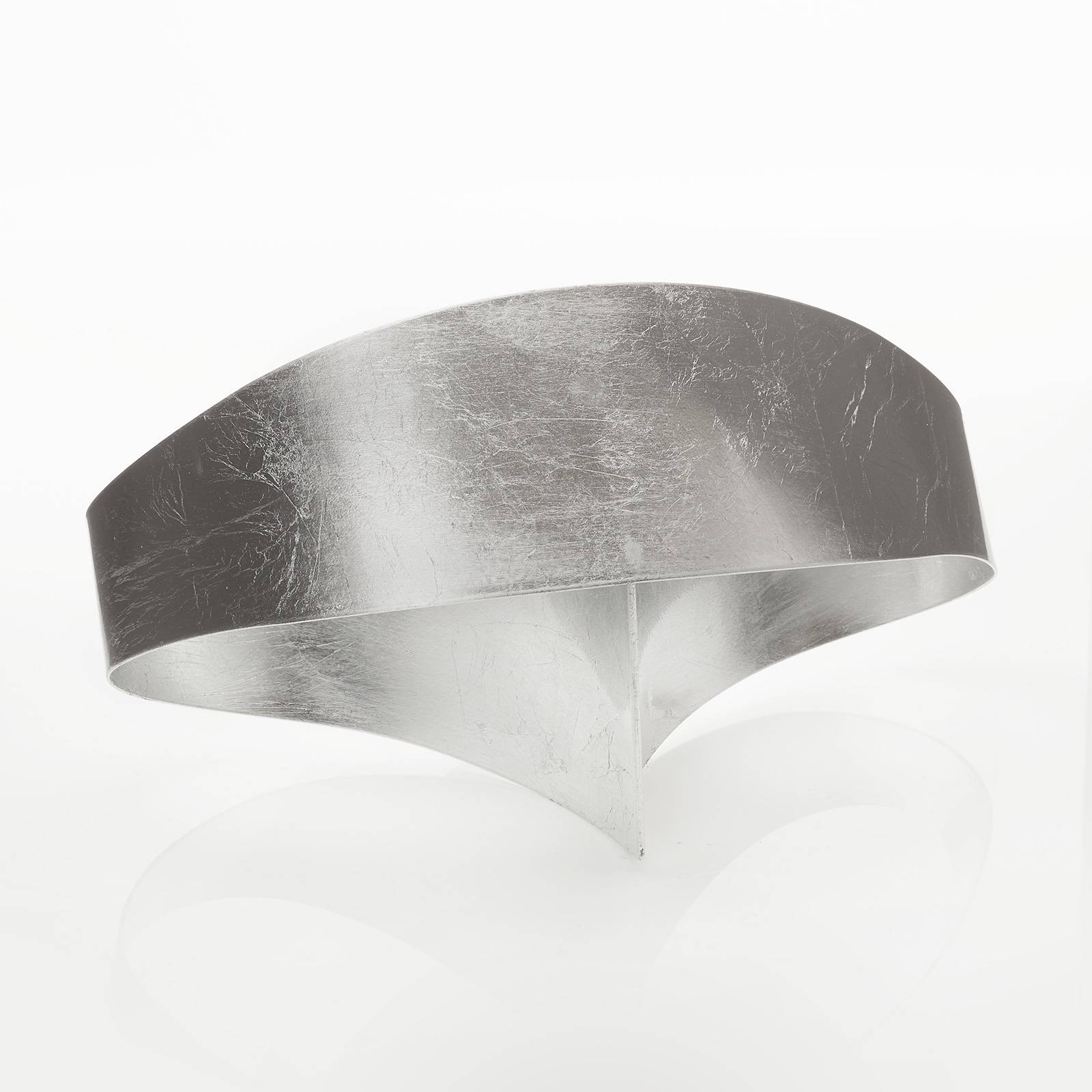 Selène Silberne Designer-Wandleuchte Scudo