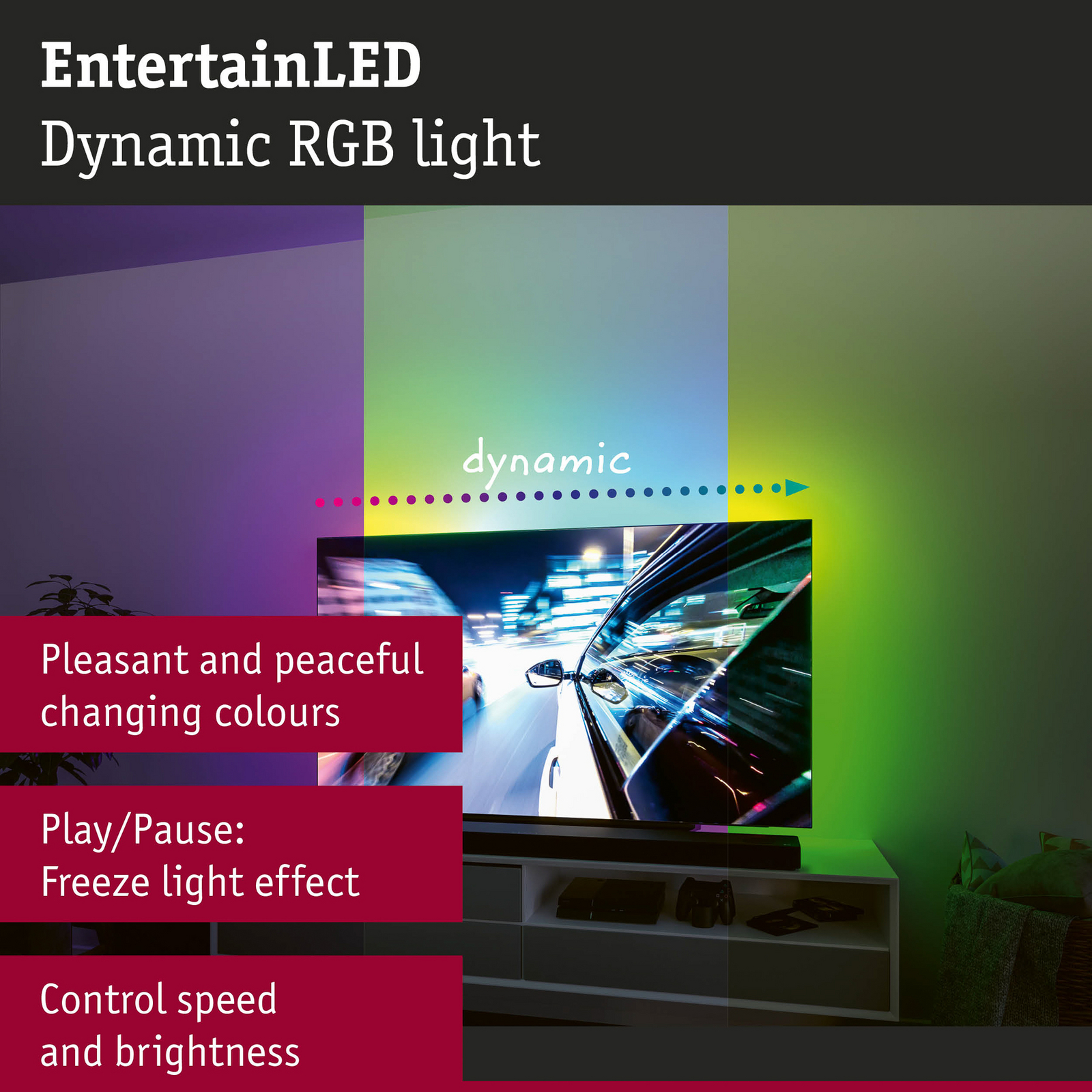 Paulmann EntertainLED Ruban LED RVB Set TV 55 pouces