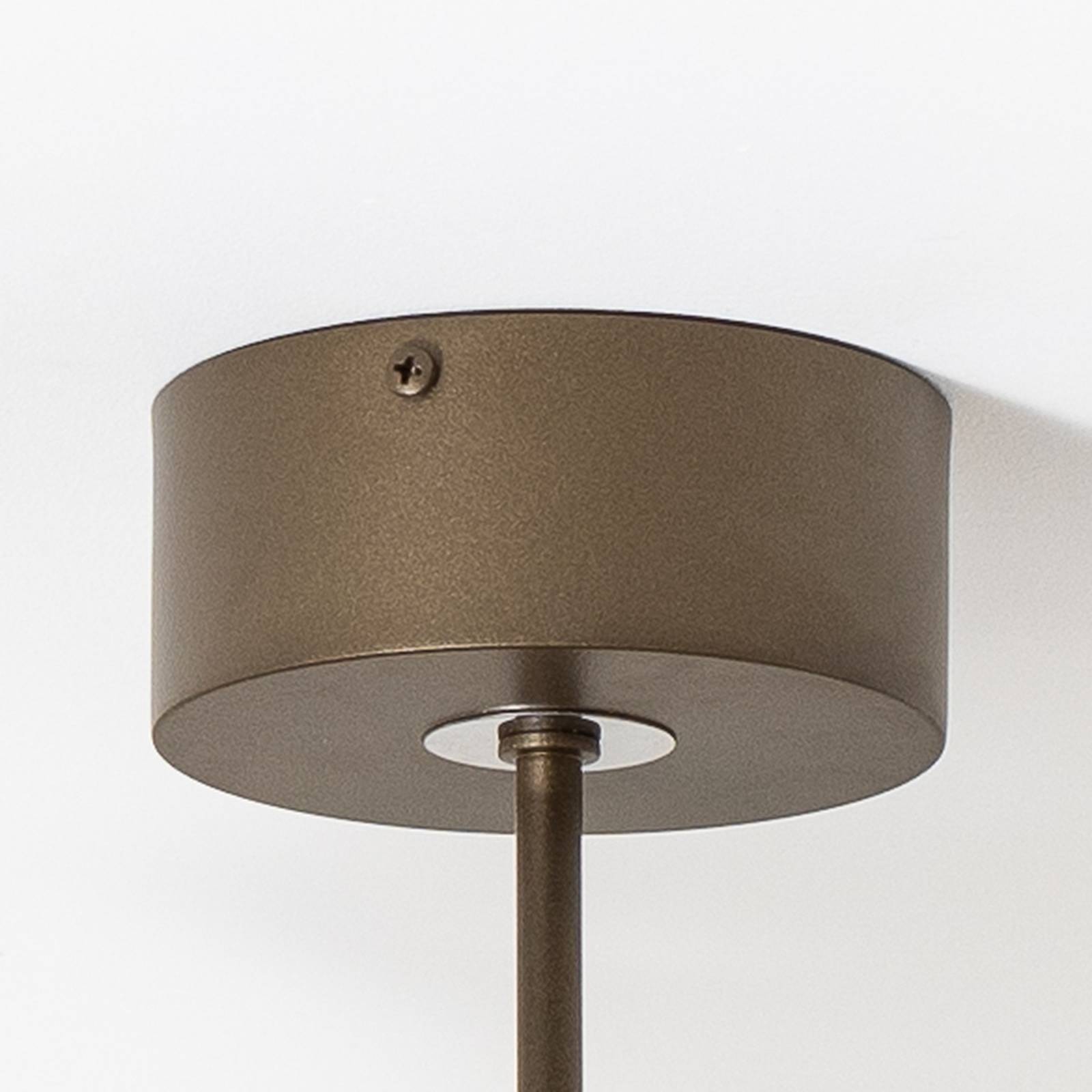 Lampa sufitowa Vento, kawowy brąz, Ø 50 cm