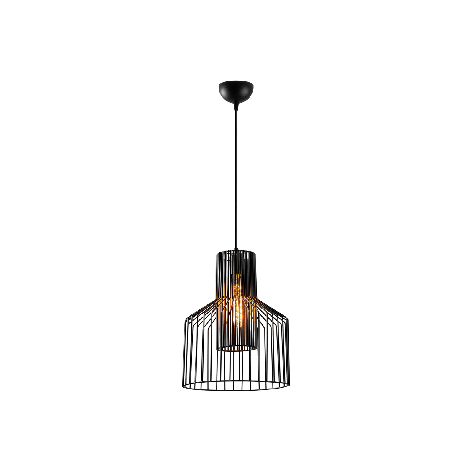 Hanglamp Atos 2851 1-lamp Ø30cm zwart