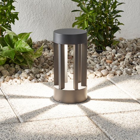 Lampa cokołowa LED Jordis, ciemnoszary
