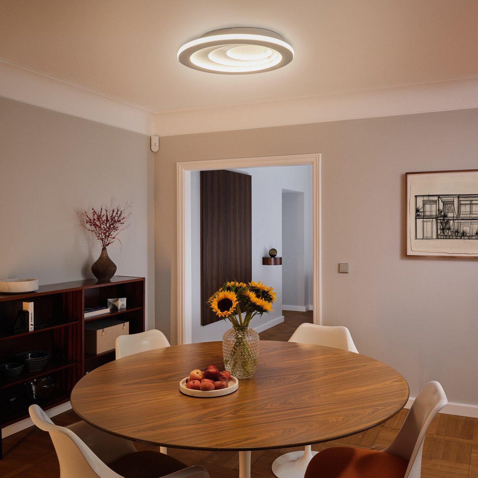OSRAM LED-taklampa ORBIS SPIRAL ROUND, Ø 51 cm, vit 42 W