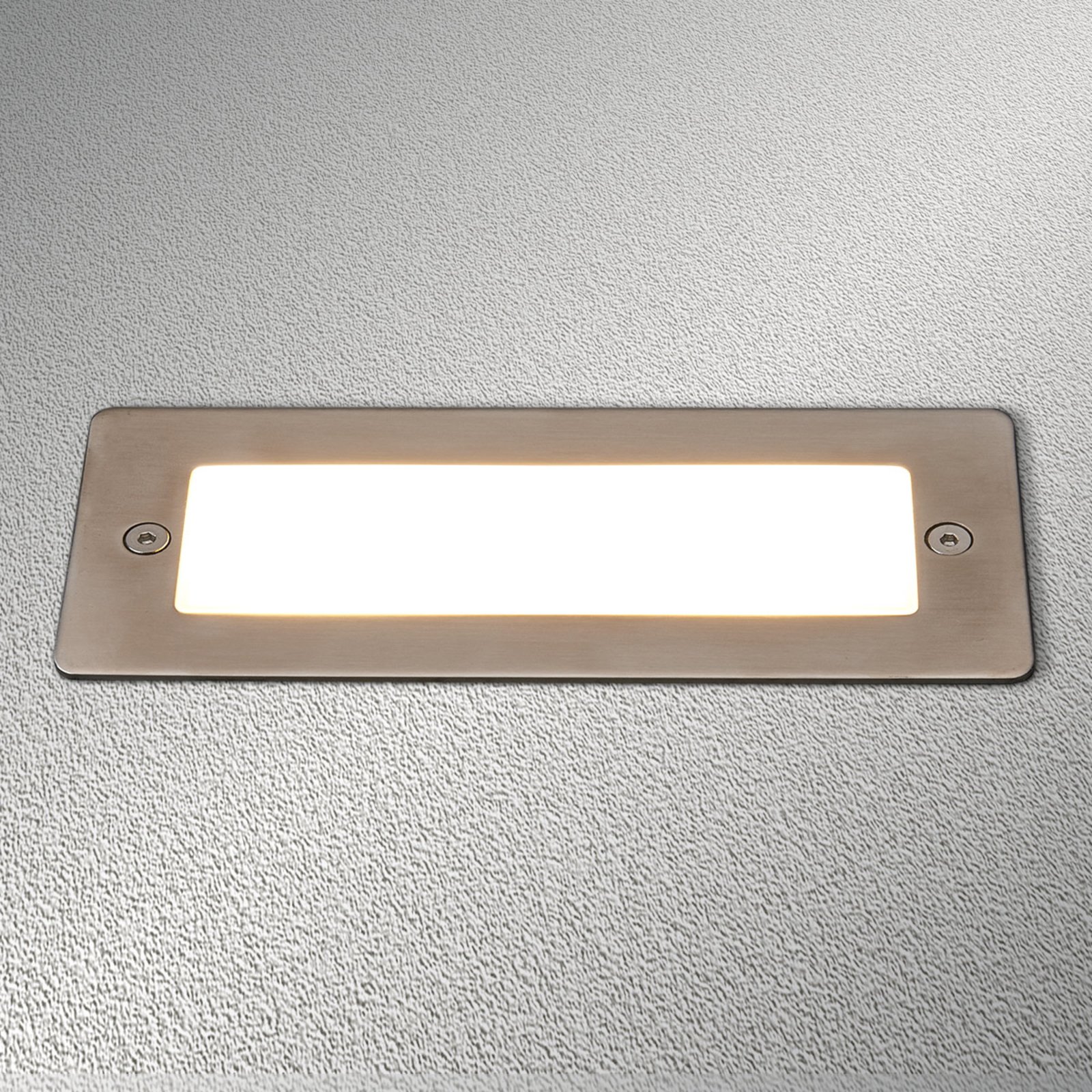 LED recessed wall light Holly for outside