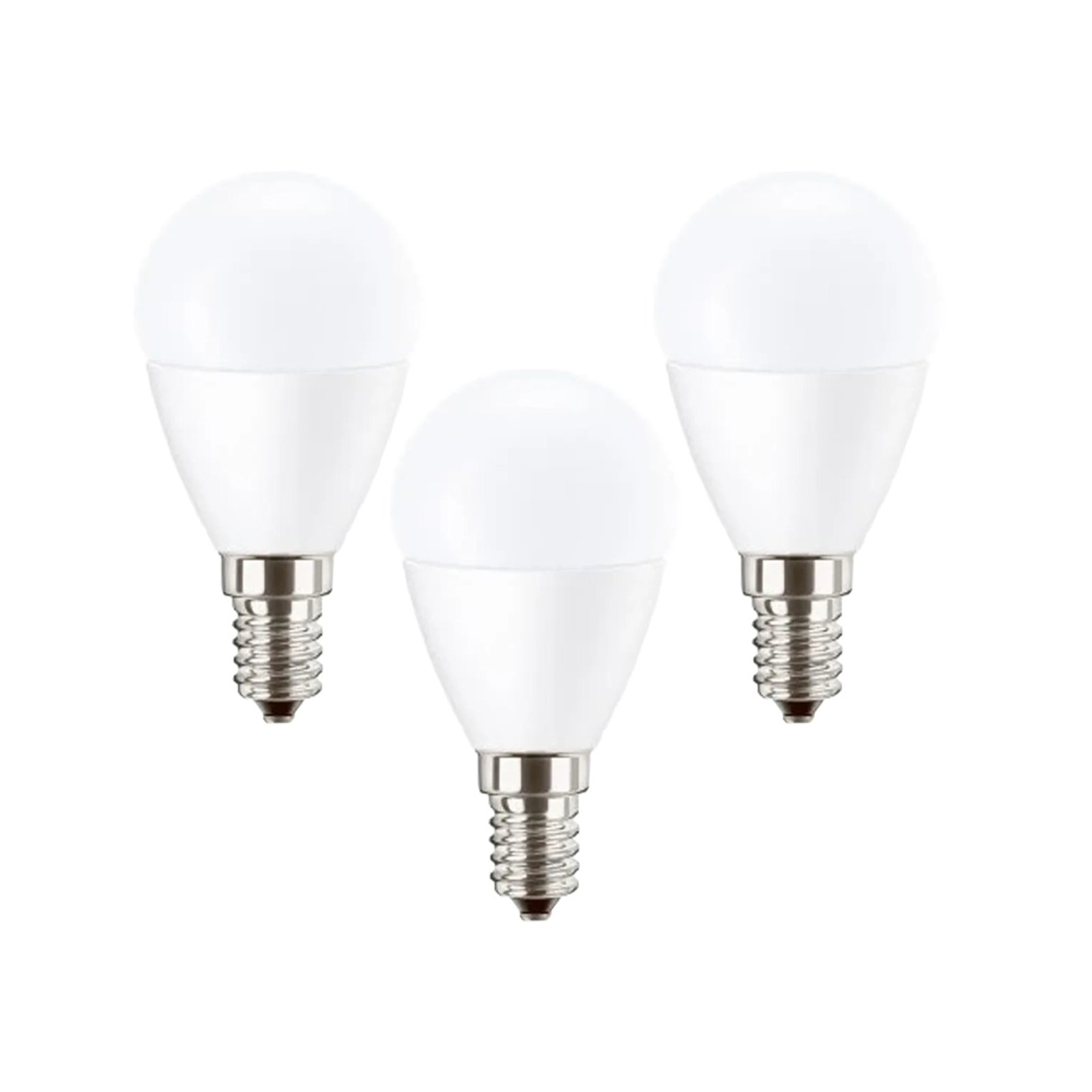 3-pack Bombilla LED 4,9W (470lm) 2700K E14 - Attralux