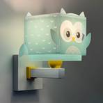 Dalber Little Owl Kinder-Wandlampe mit Eulenmotiv
