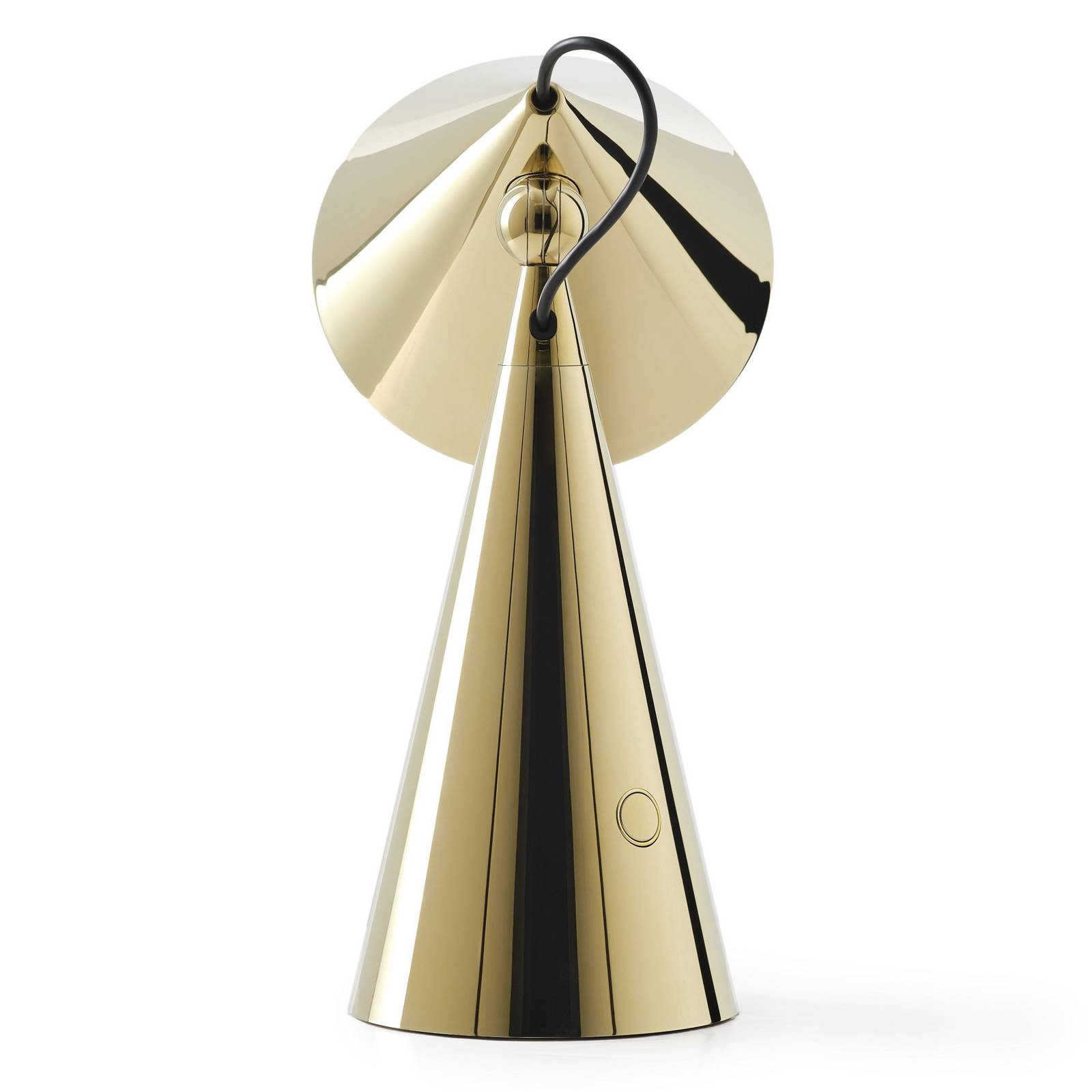 Tom Dixon lampa stołowa LED Pose, kolor złoty, wysokość 25 cm