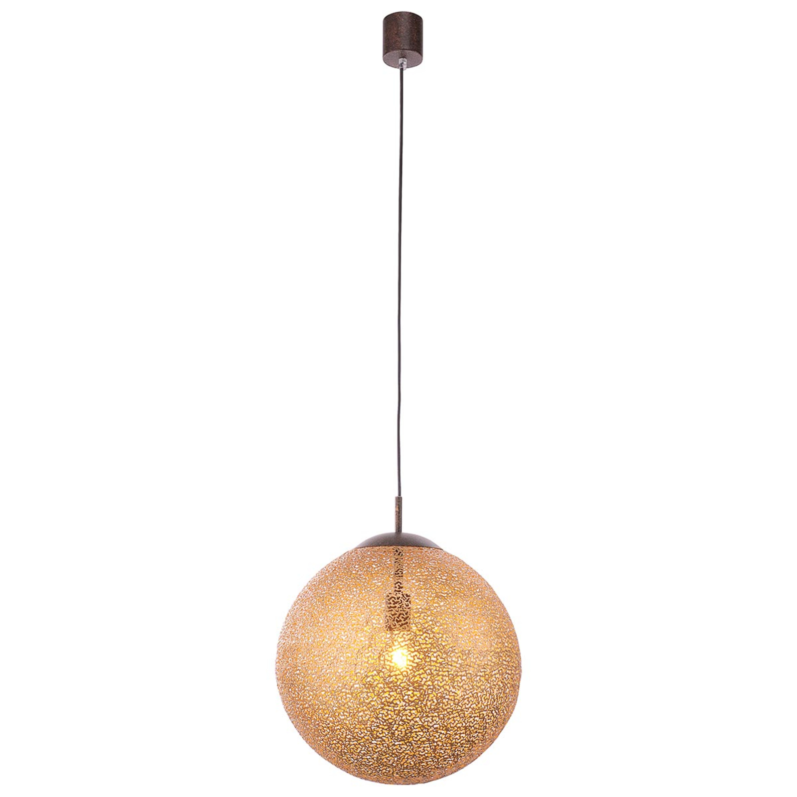 Greta pendant light, globe lampshade, 40 cm